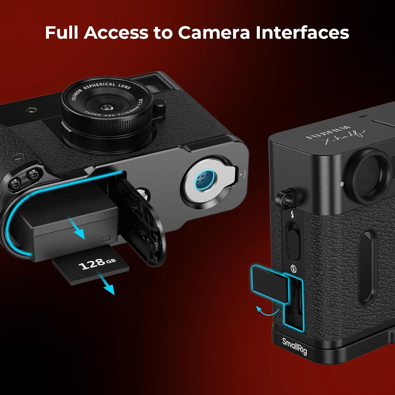 Mango en L SmallRig 5332 para cámara FUJIFILM X Half - Negro