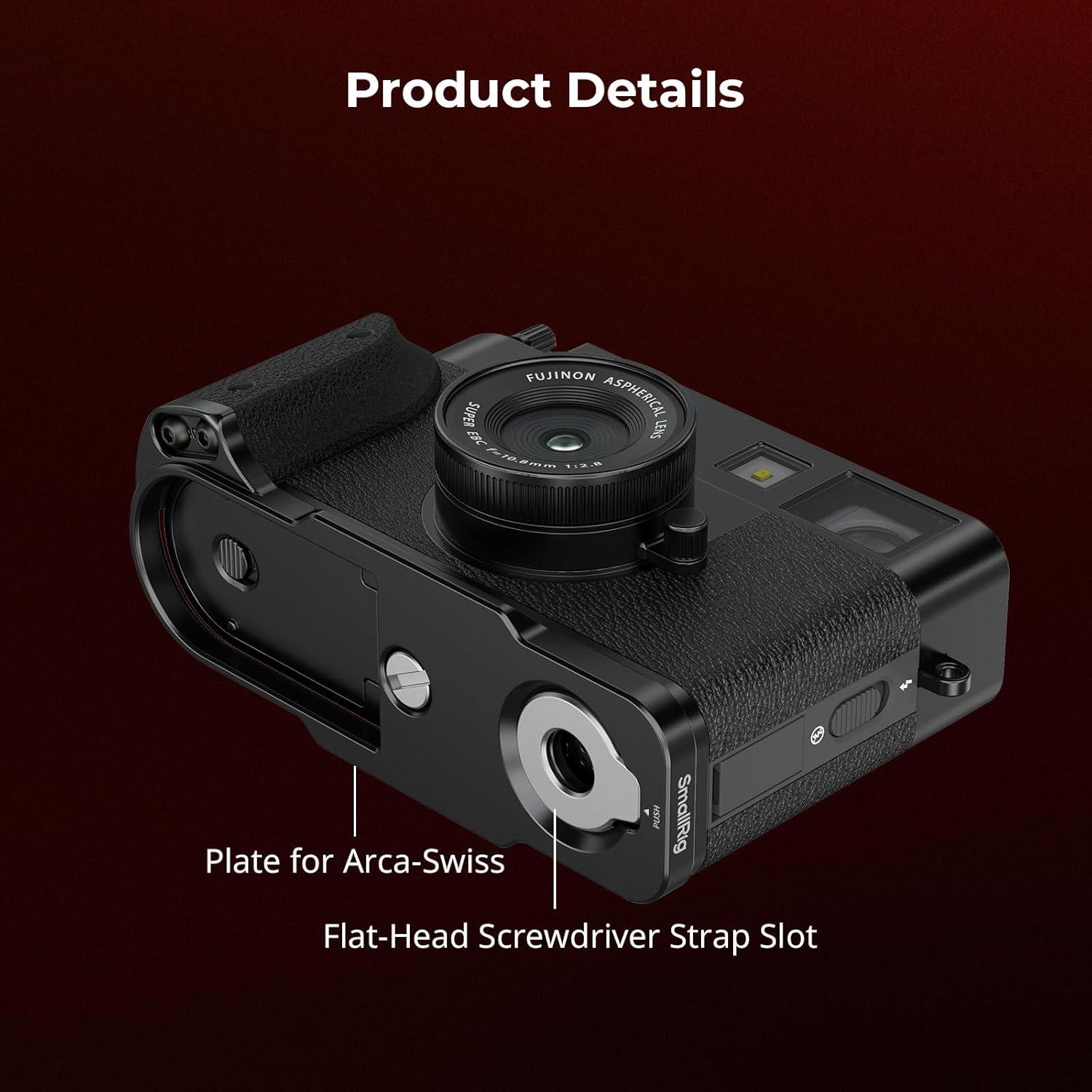 Mango en L SmallRig 5332 para cámara FUJIFILM X Half - Negro