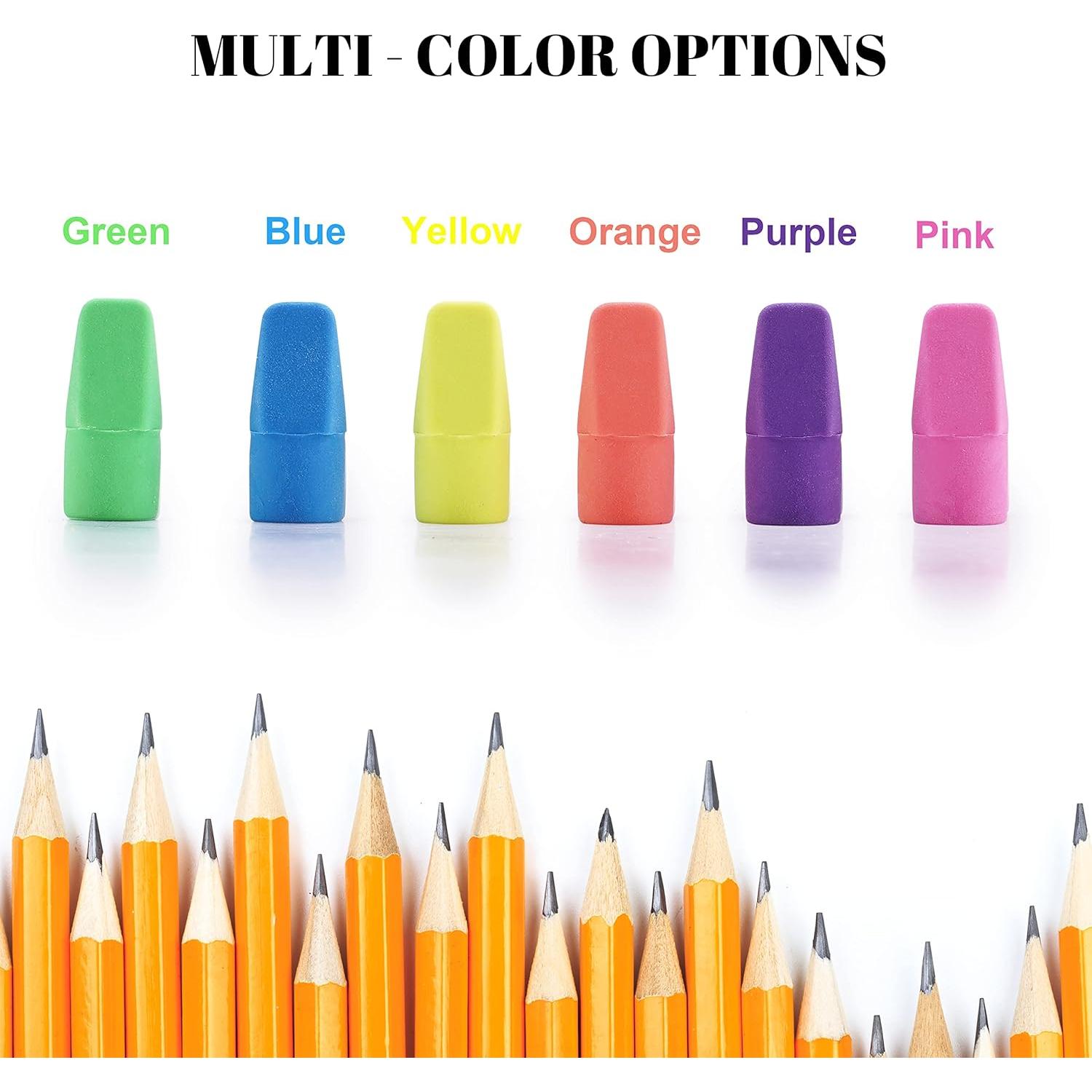 Tapas de Borradores de Lápiz Ezzgol 128 Piezas Sin Látex