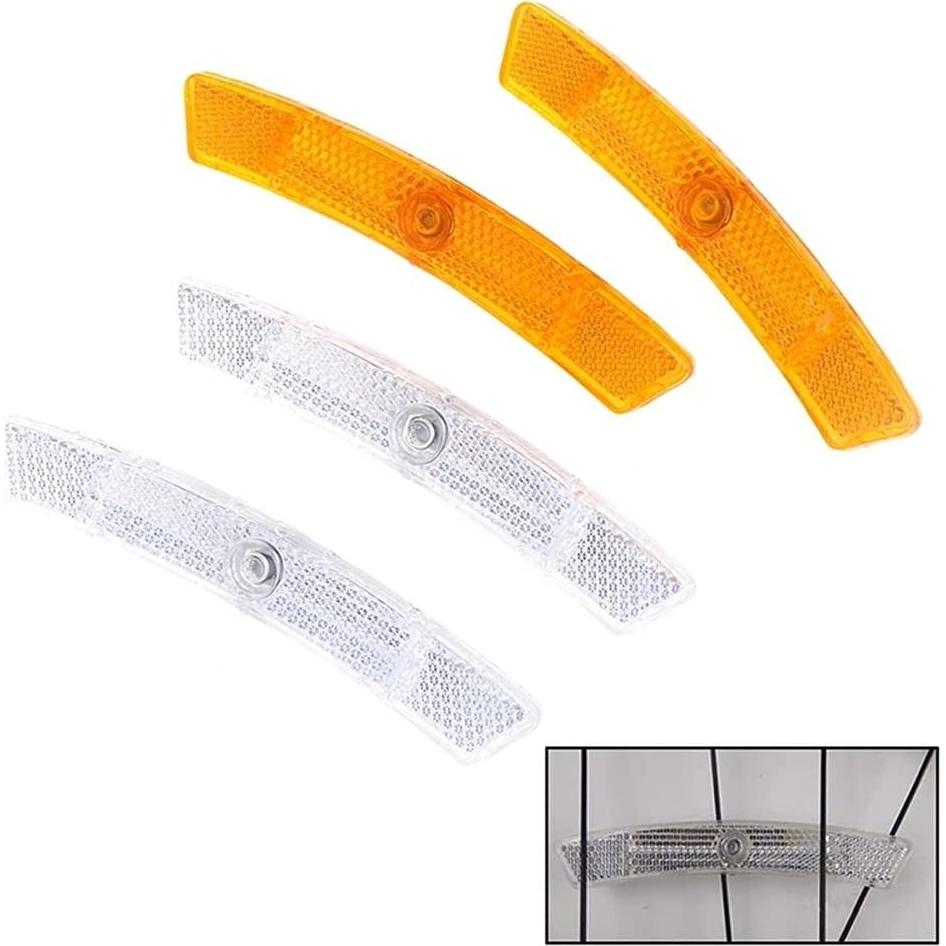 2 Pcs Bicycle Wheel Spoke Reflectors Spoke Lights Bike Accessories for Mountain Bike Road Bike Decoration Safe Warning