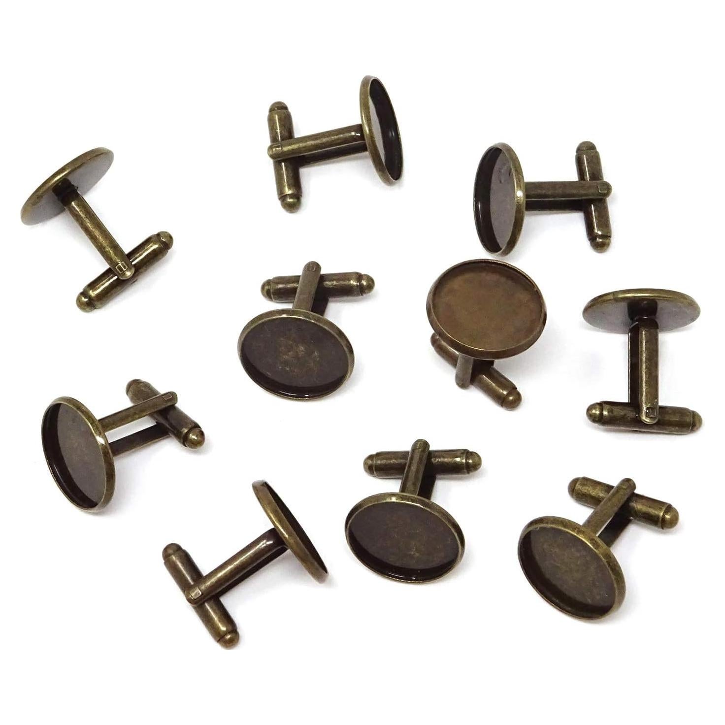 Botones de Manga Francés Honbay 10 Piezas Latón 16mm