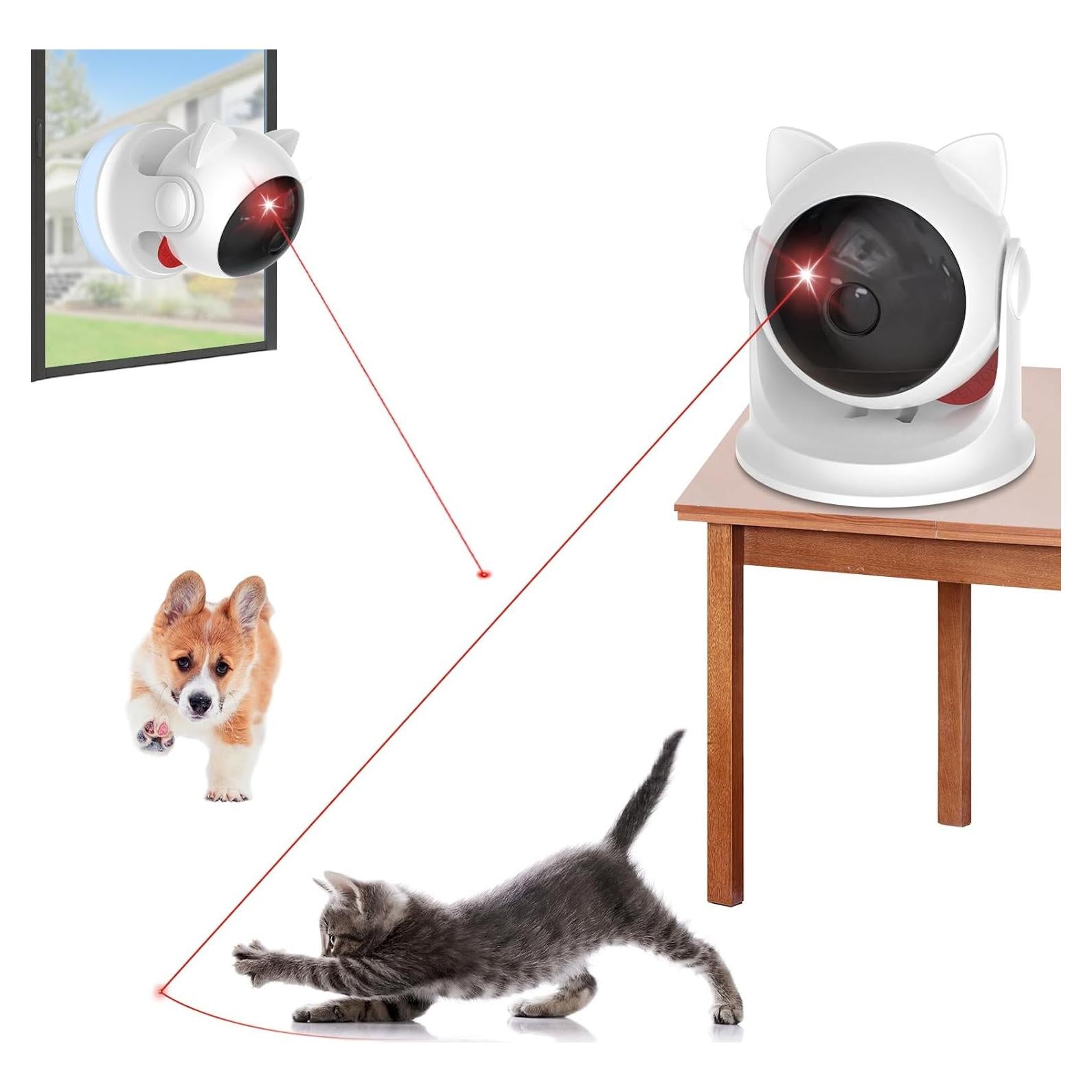 Juguete láser automático para gatos umosis P32 blanco