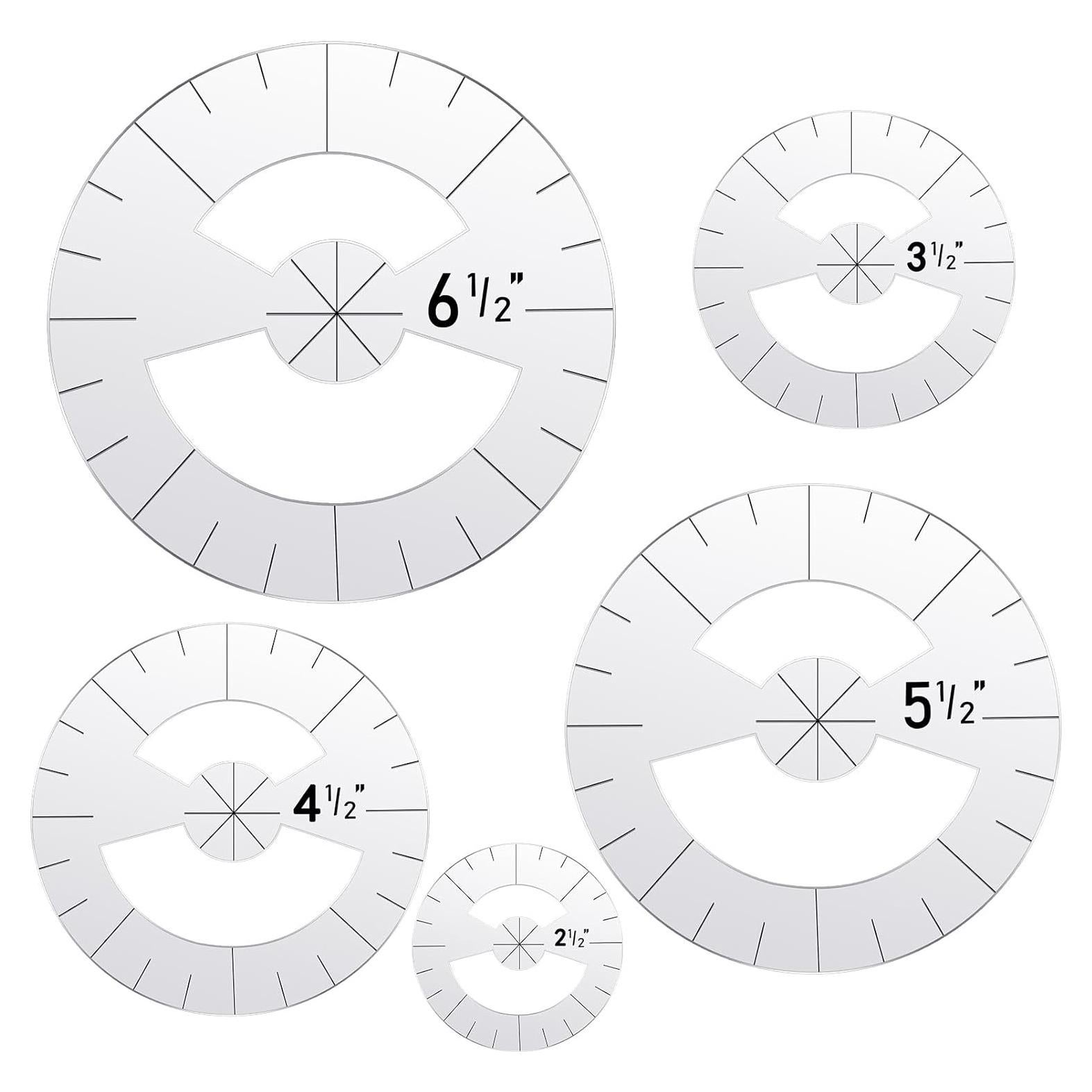 Conjunto de Reglas de Acolchado Geyee 5 Piezas Acrílico