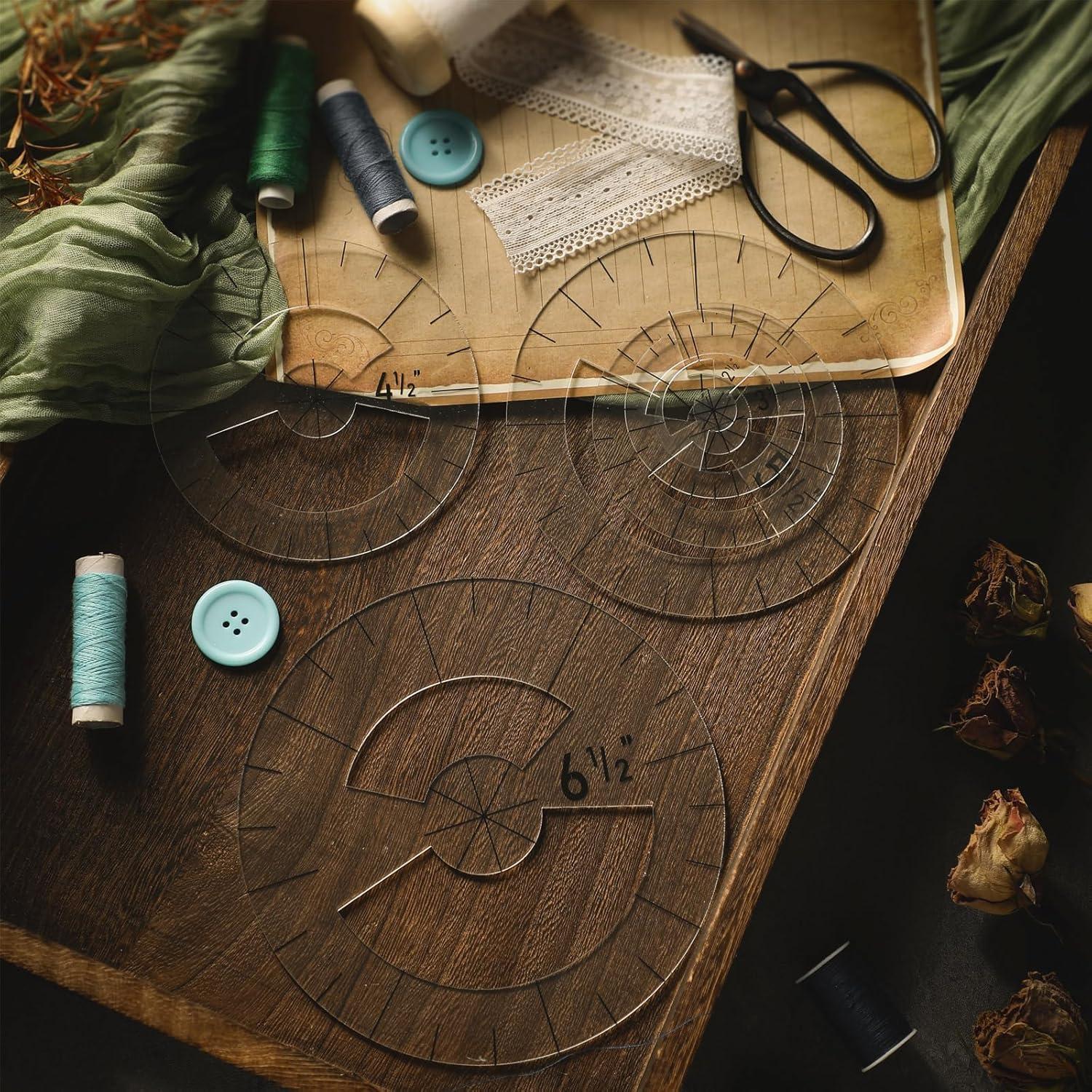 Conjunto de Reglas de Acolchado Geyee 5 Piezas Acrílico