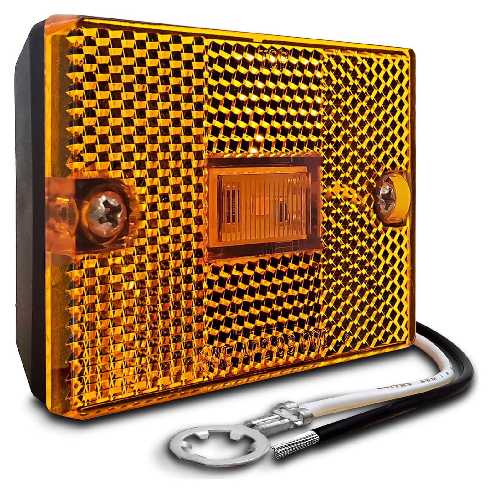 Luz de Marcador Lateral LED Ámbar ONLINE LED STORE IP67 para Remolques