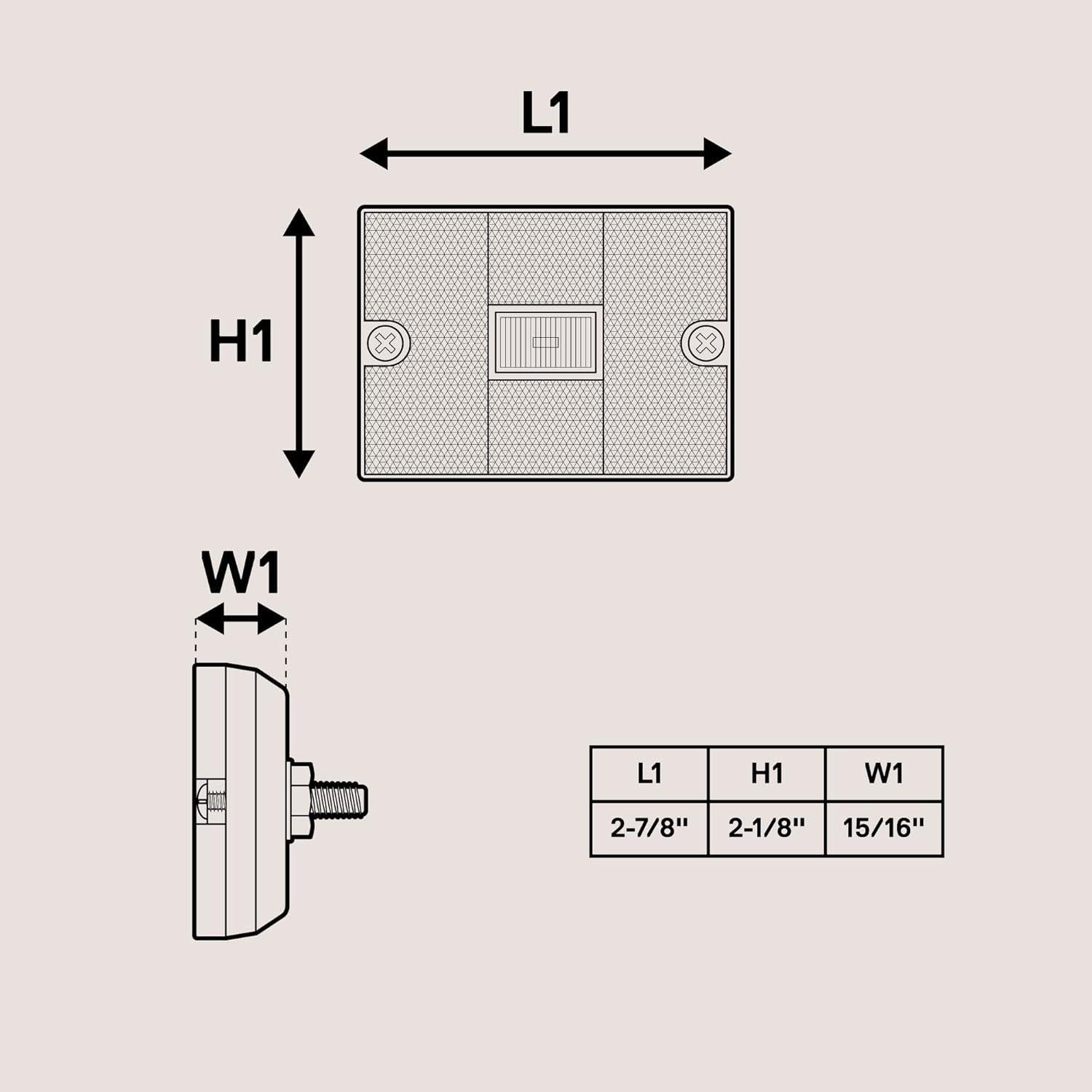Luz de Marcador Lateral LED Ámbar ONLINE LED STORE IP67 para Remolques
