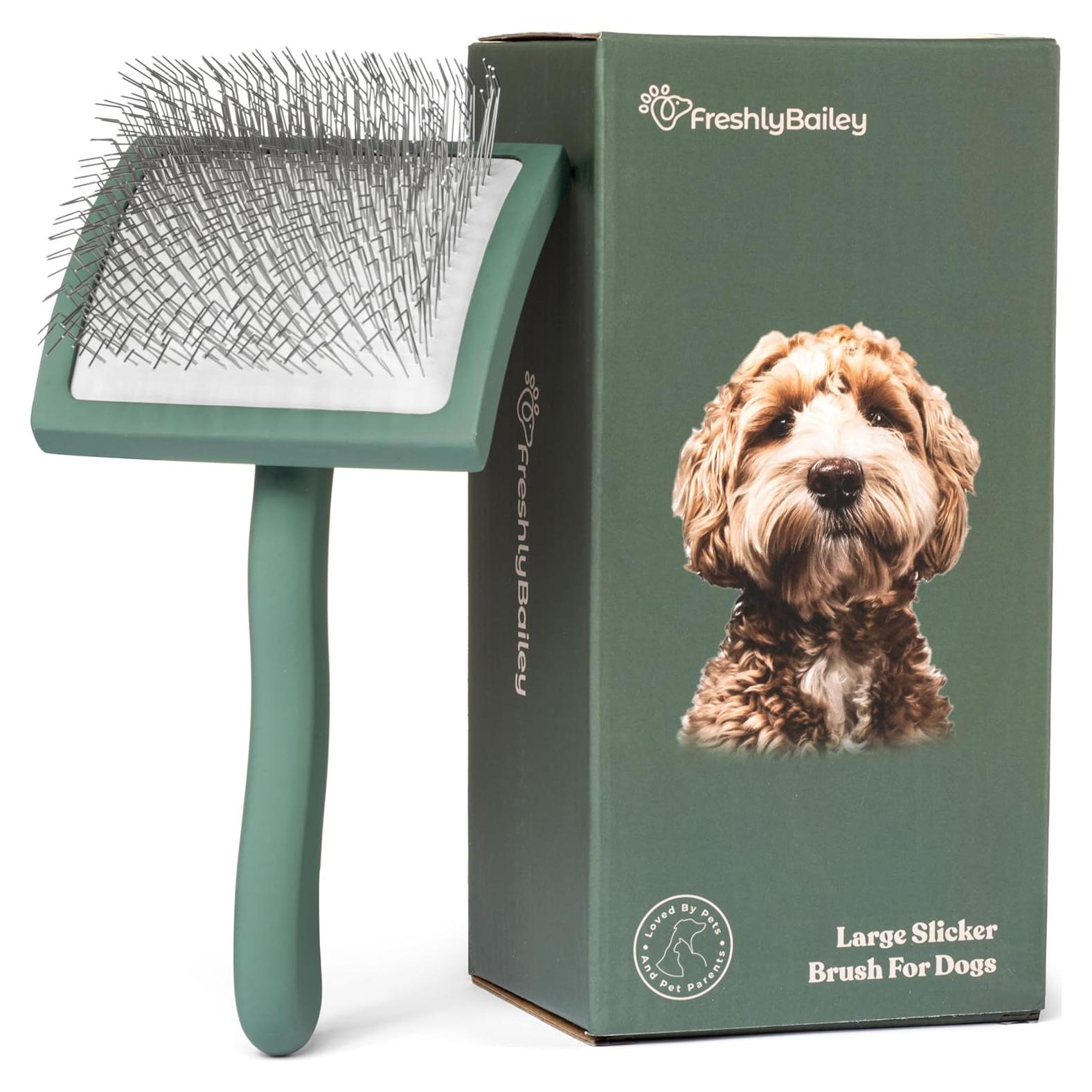 Cepillo Slicker Grande Freshly Bailey para Doodles y Huskies