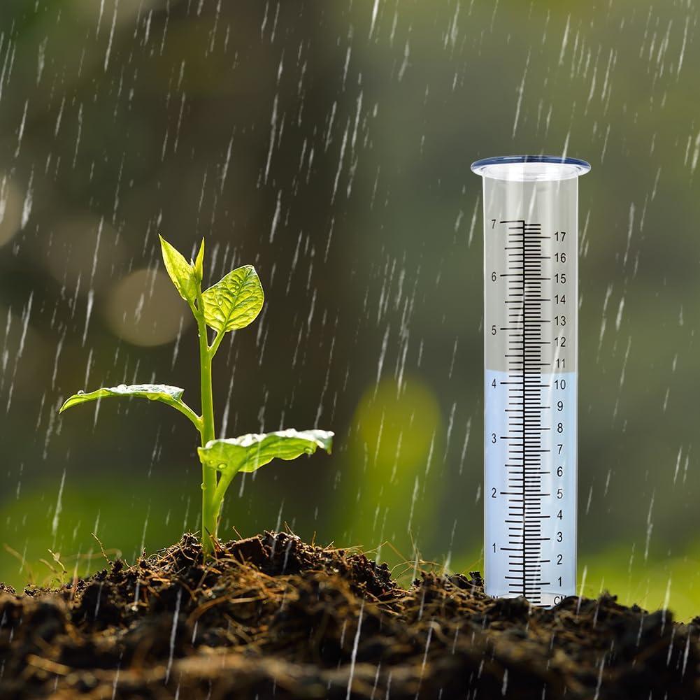 Paquete de 2 Tubos de Reemplazo para Medidor de Lluvia VEWOGIFT 17.78 cm