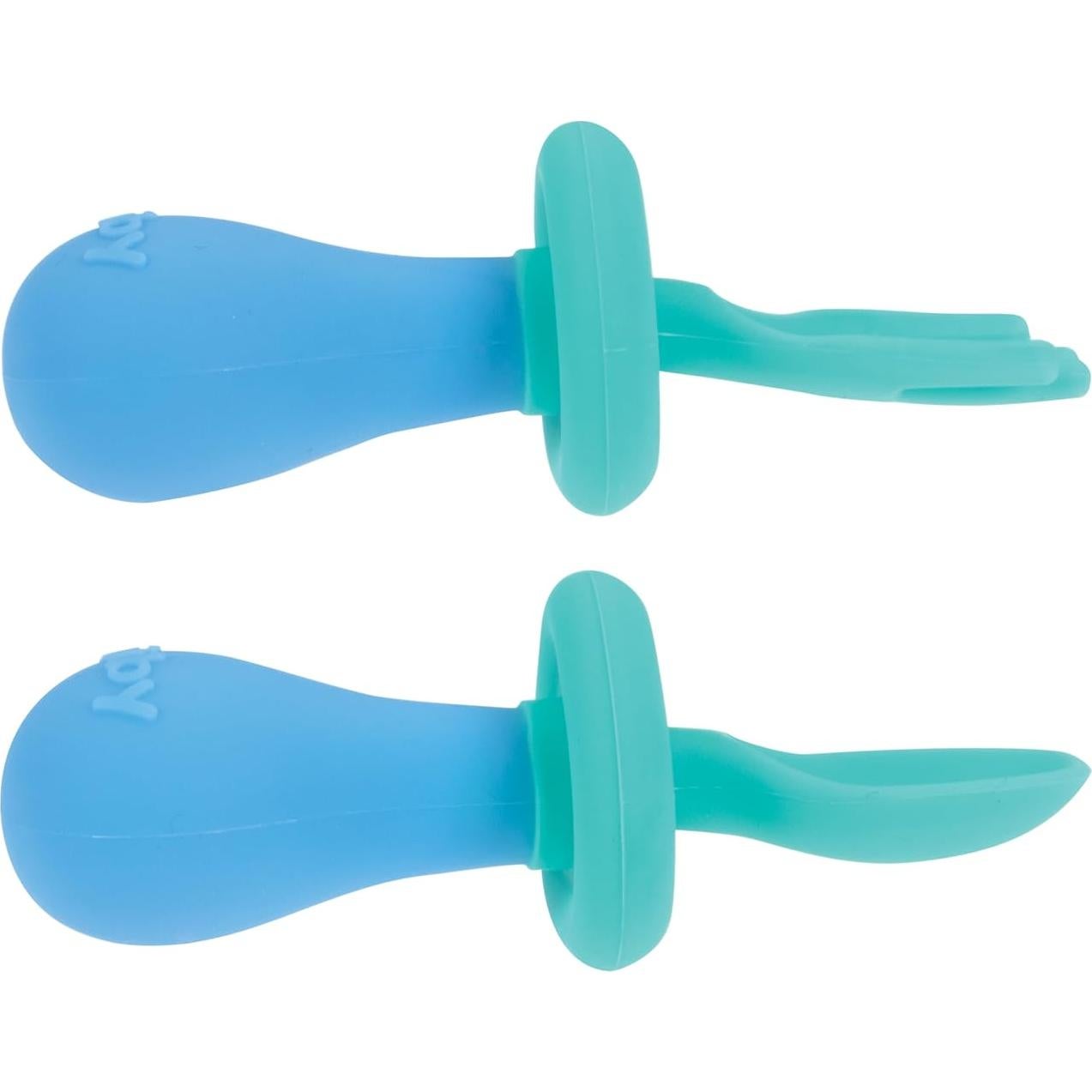 Juego de Tenedor y Cuchara Nuby - Silicona Suave con Seguridad