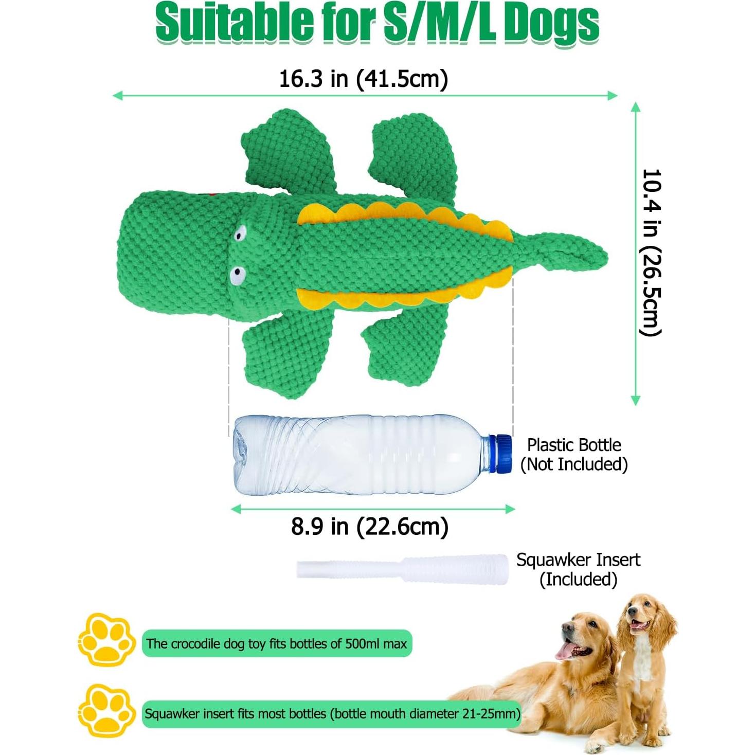Juguete Interactivo para Perros SCHITEC Cocodrilo 2 Piezas