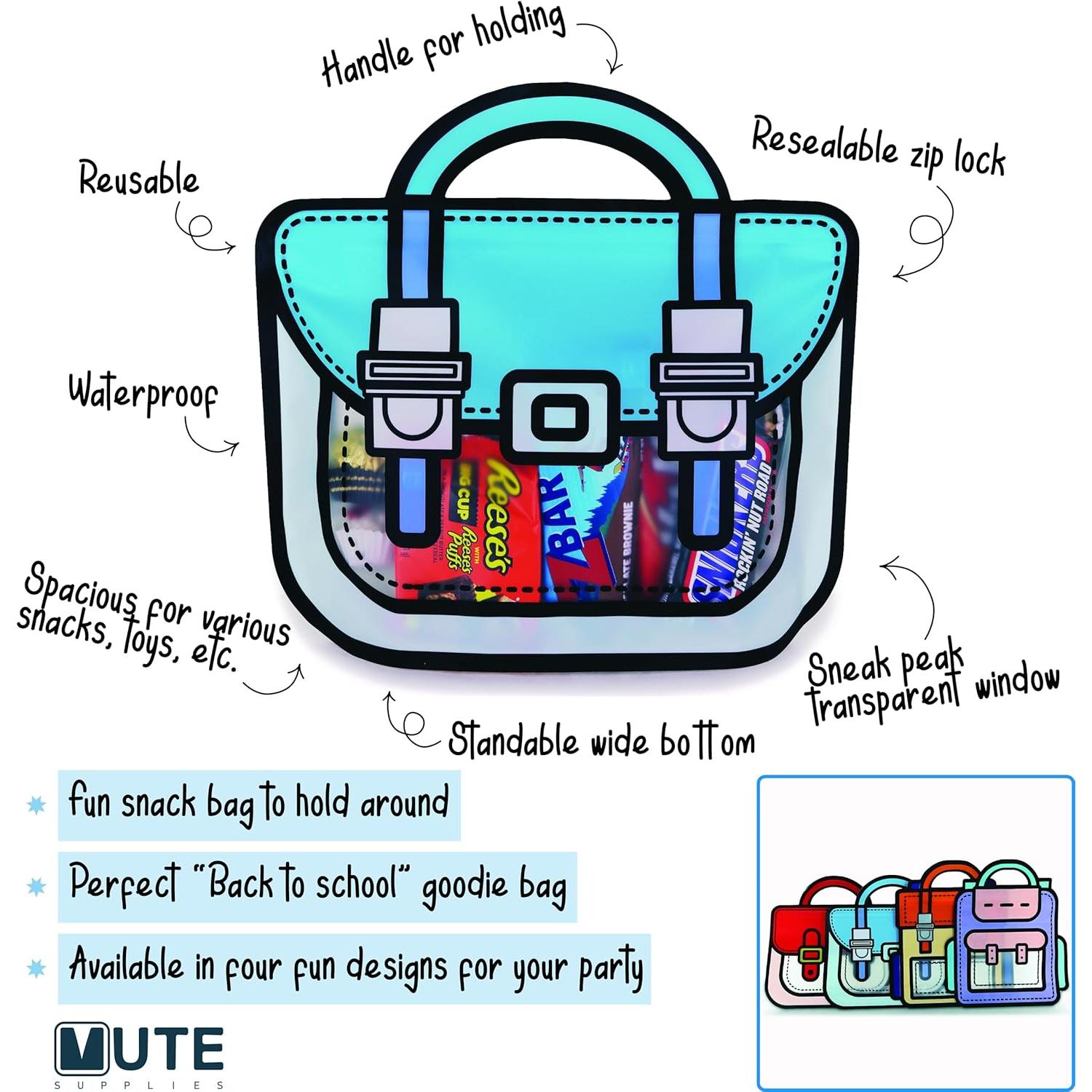 Paquete de 20 bolsas de sorpresas Mute Supplies - Azul Grande