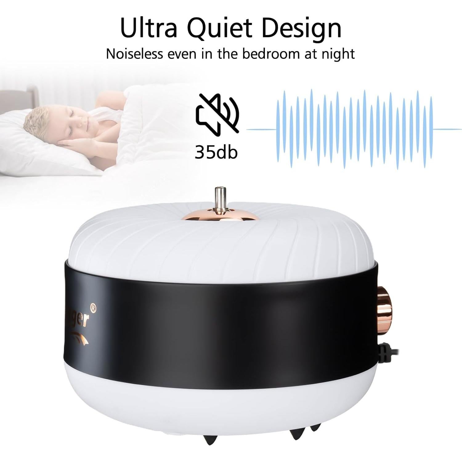 Bomba de Aire Hygger 3W/8W para Acuario hasta 567L, Silenciosa