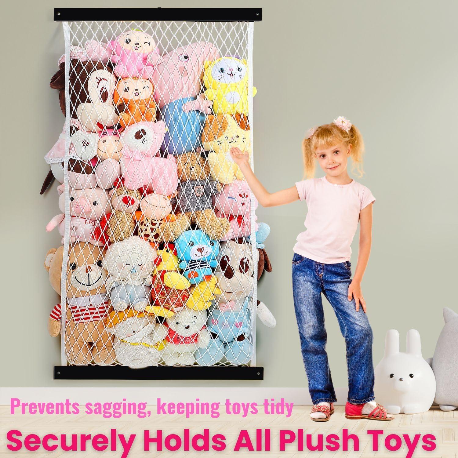 Hamaca Organizador de Animales de Peluche VOMELON - 124x66cm