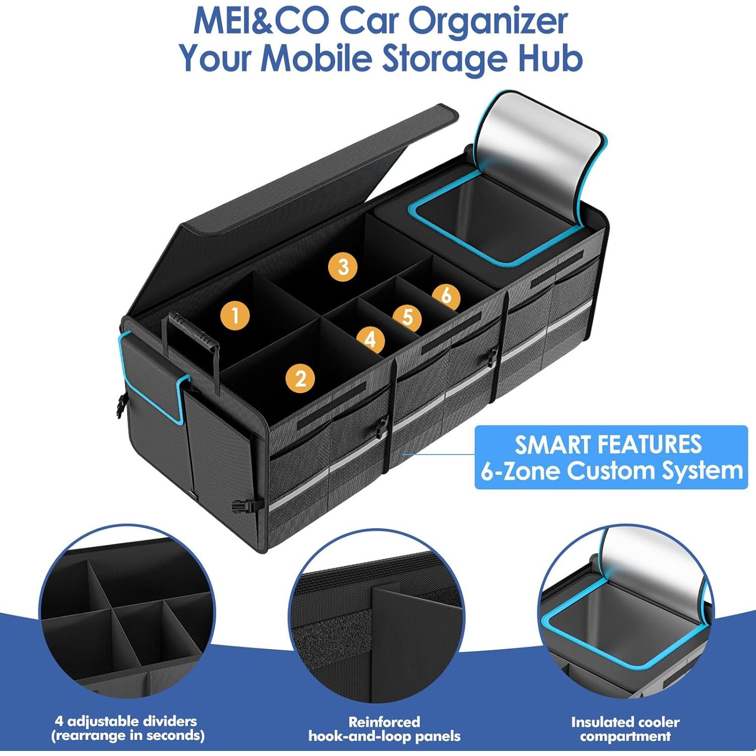Organizador de Maletero MEI&CO 105L Plegable con Enfriador