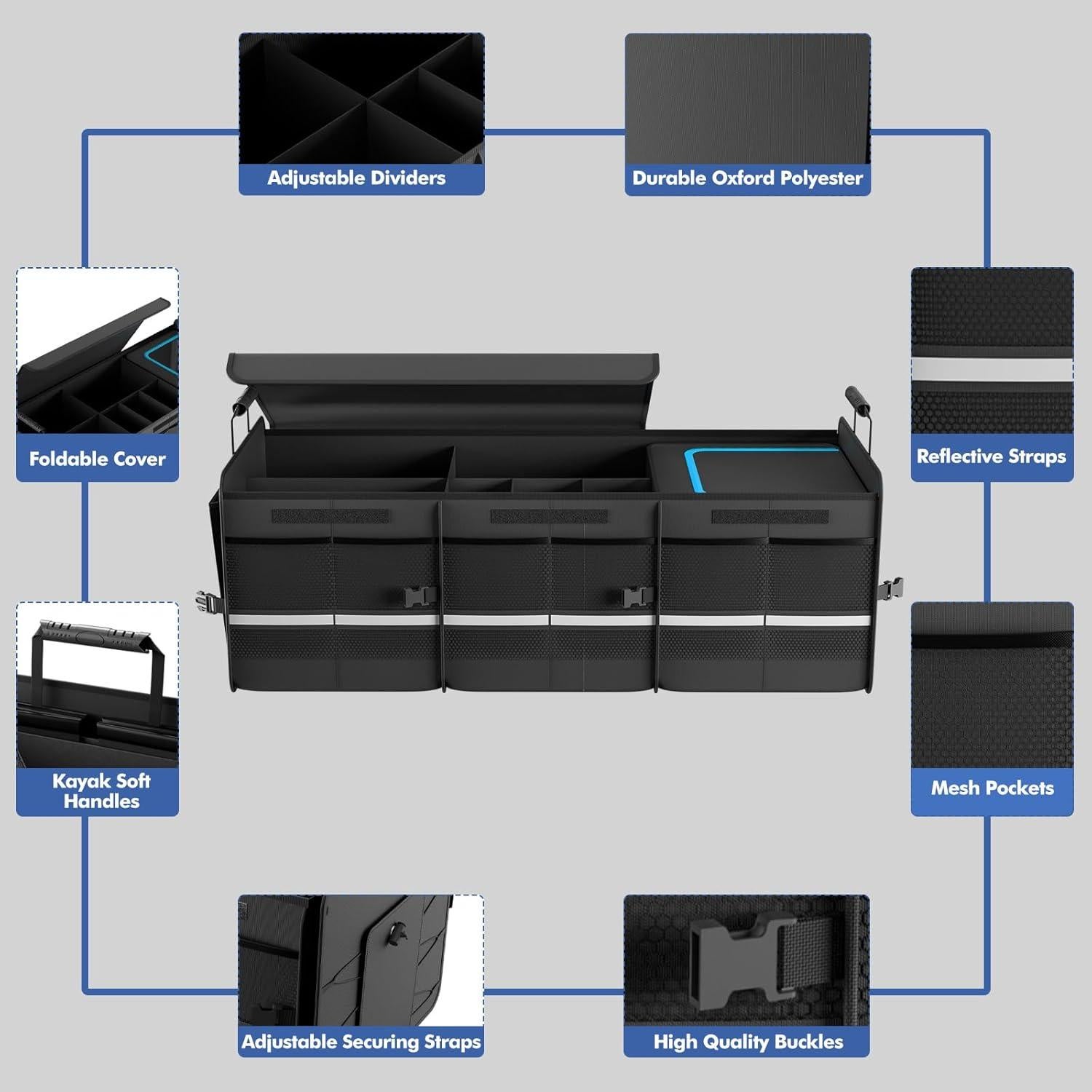 Organizador de Maletero MEI&CO 105L Plegable con Enfriador