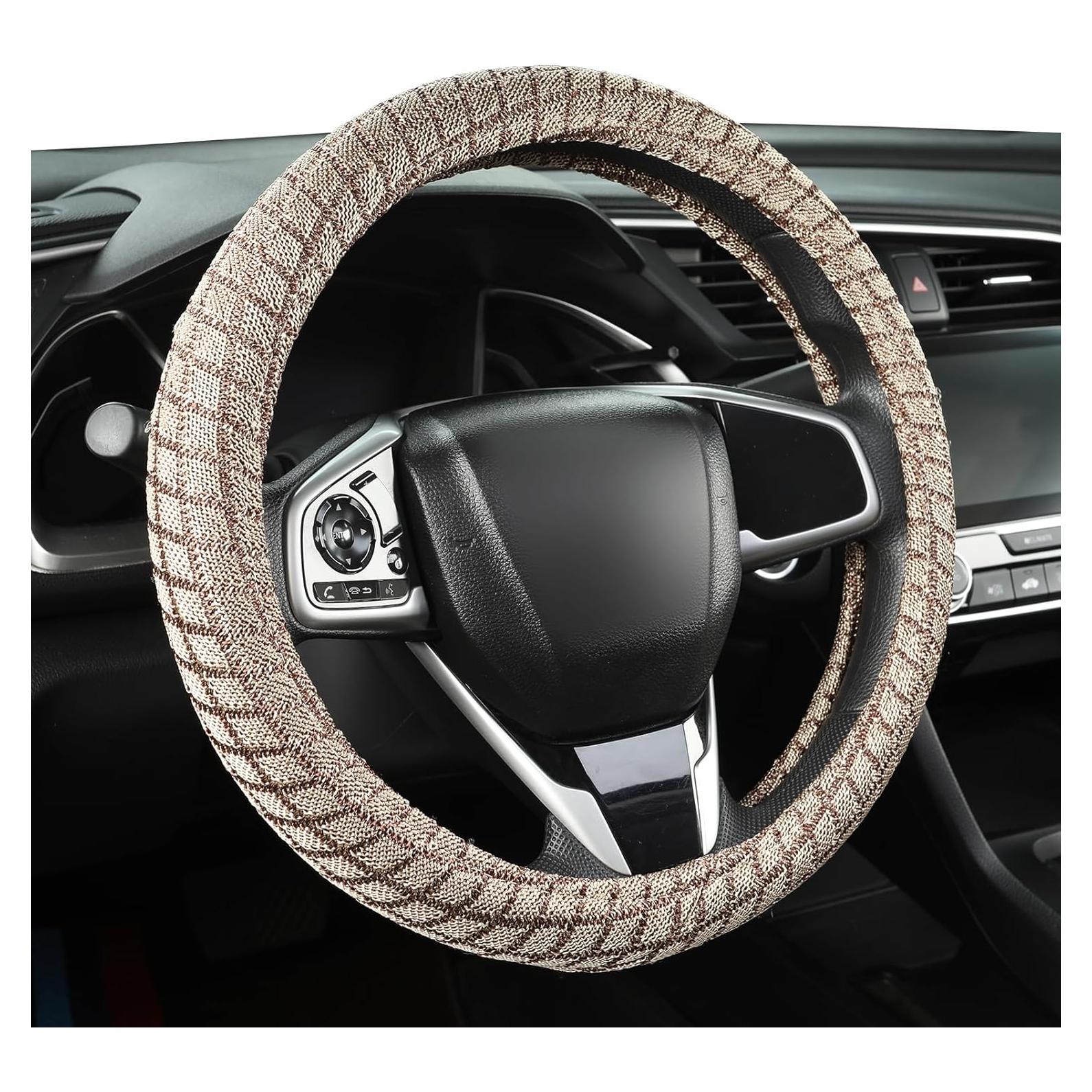 Cubierta de Volante Transpirable Auto Newer Beige 37-38 cm