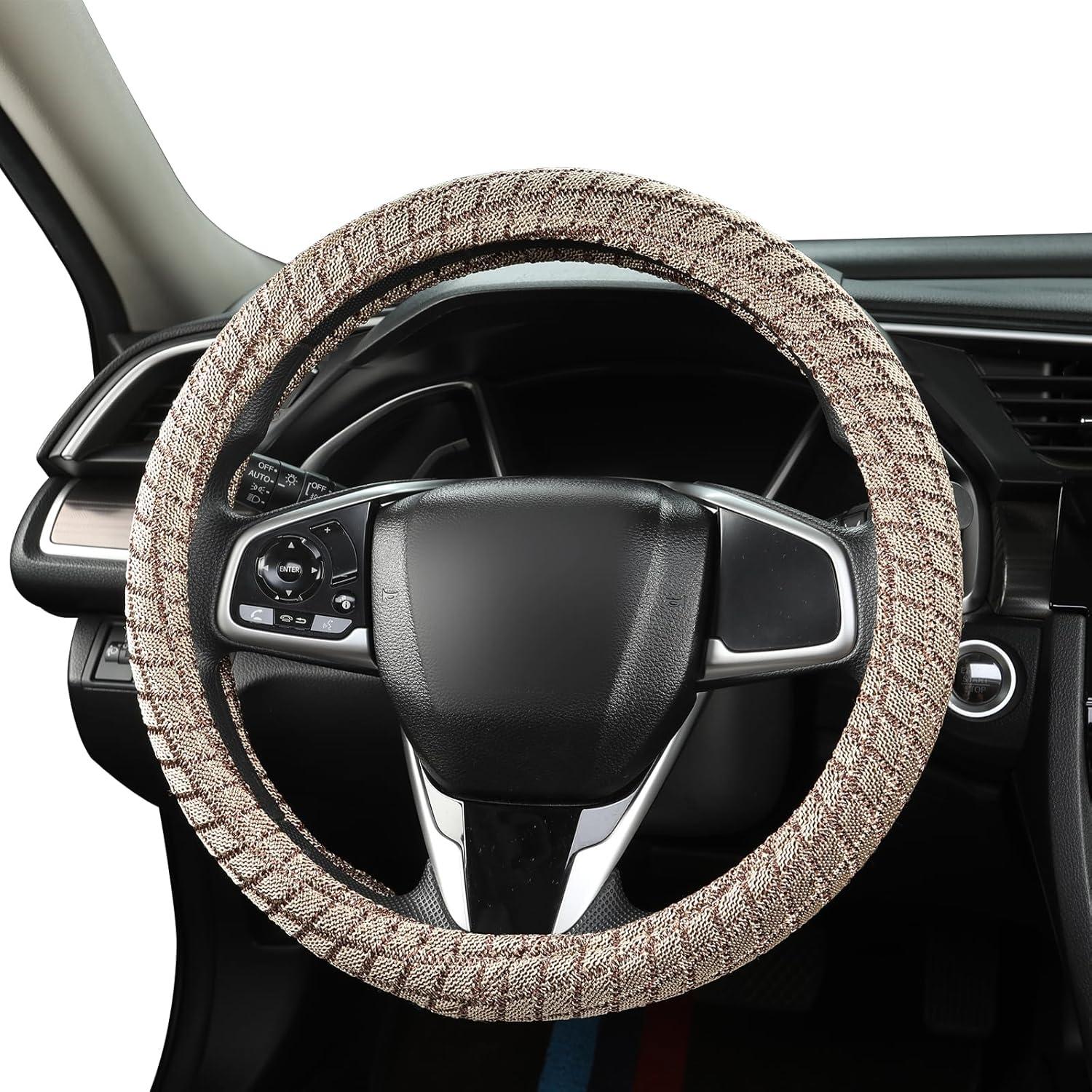 Cubierta de Volante Transpirable Auto Newer Beige 37-38 cm