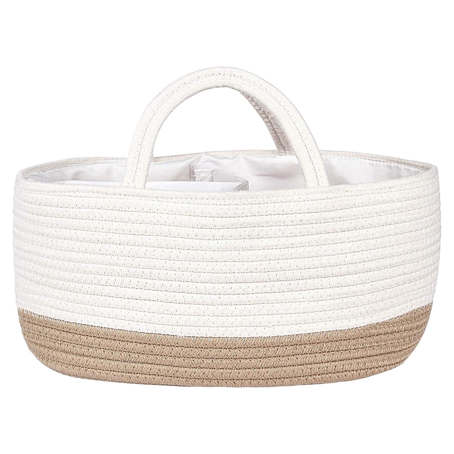 Cesta de Pañales Mila Millie Algodón Grande 39.37x25.4 cm