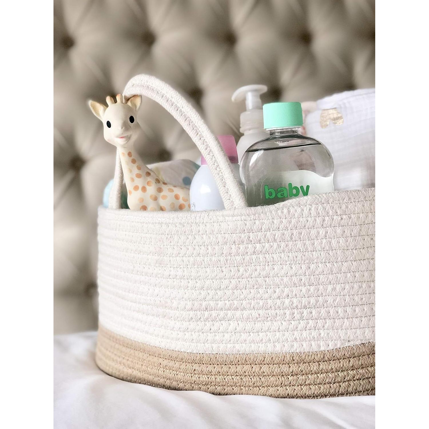 Cesta de Pañales Mila Millie Algodón Grande 39.37x25.4 cm