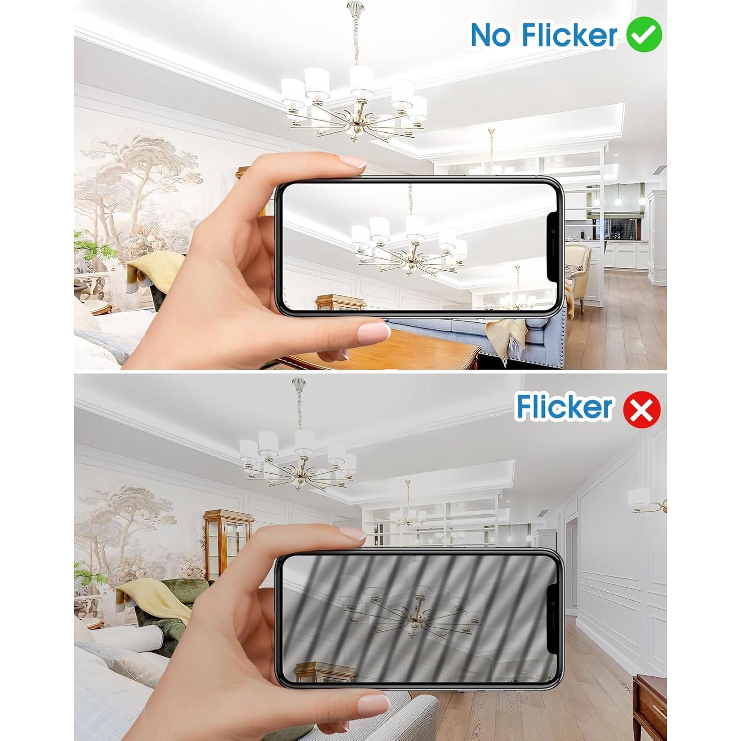 Bombillas LED E12 EvaStary 6W Luz Diurna 5000K Paquete de 6