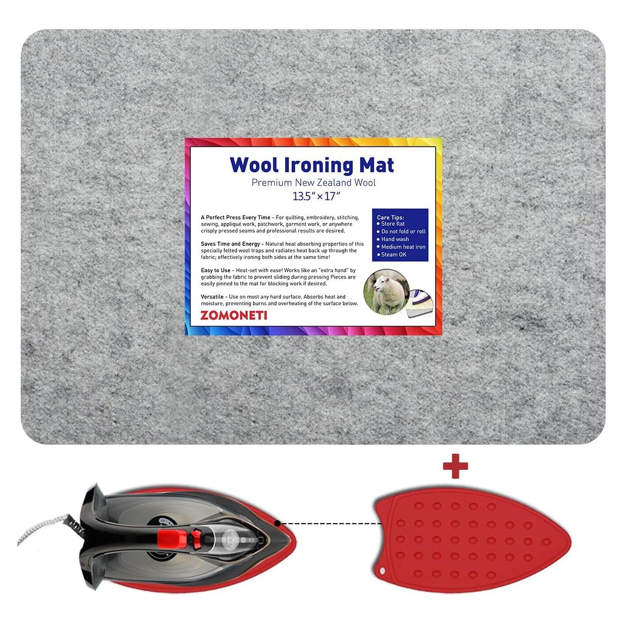 Almohadilla de Prensado de Lana ZOMONETI 43x34 cm para Costura