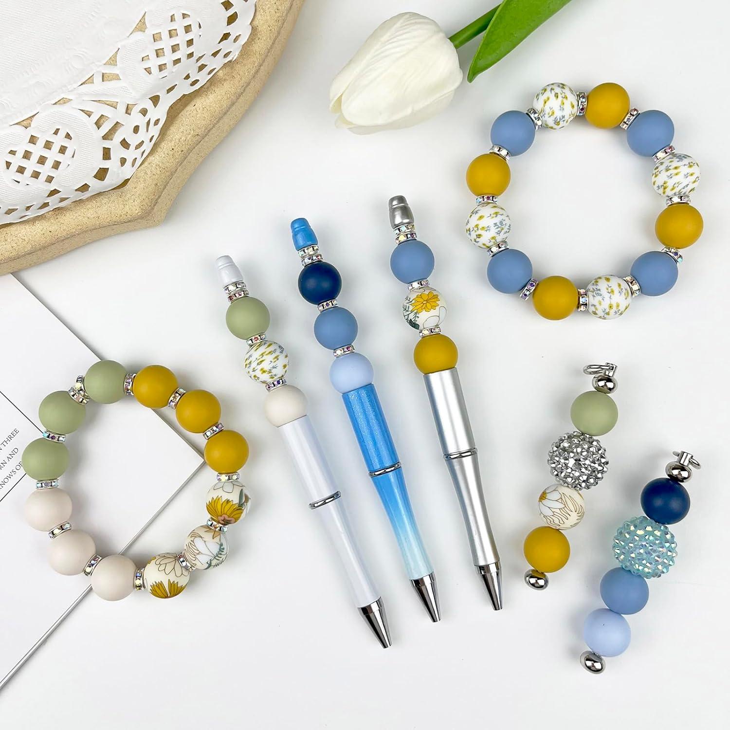 70 Perlas de Silicona IESCOO para Manualidades - Floral