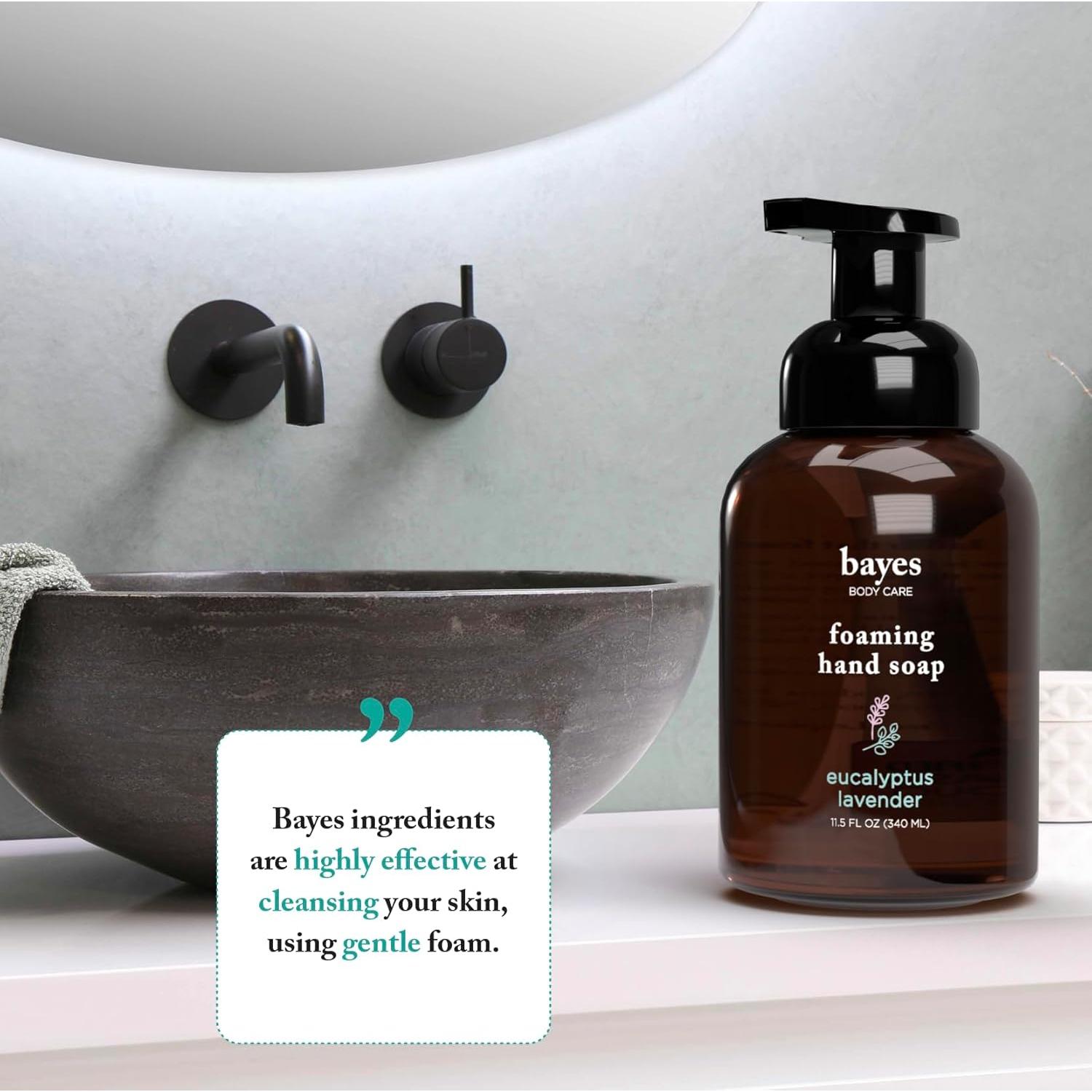 Jabón de Manos Espumoso Bayes 325g Romero Menta Hidratante