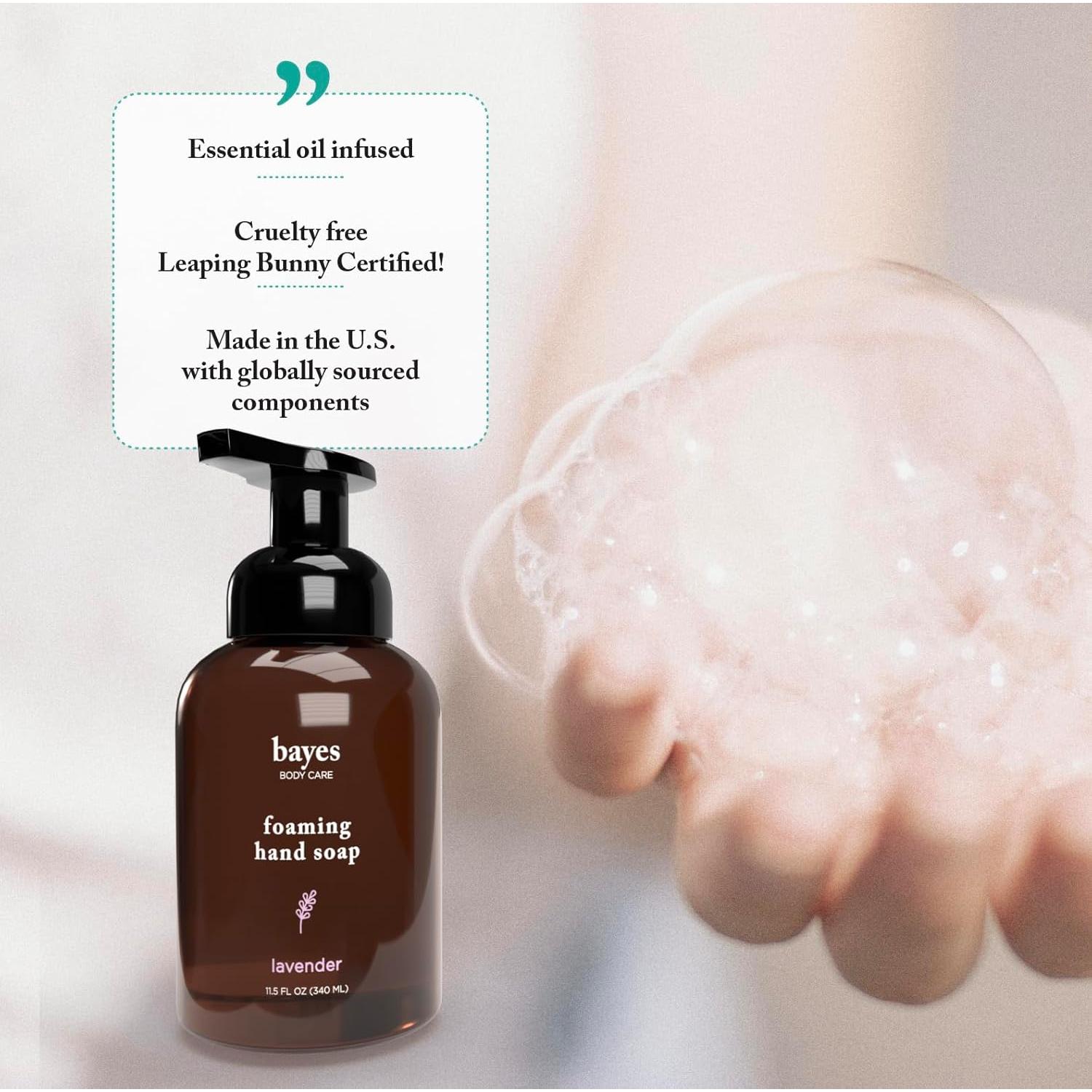 Jabón de Manos Espumoso Bayes 325g Romero Menta Hidratante