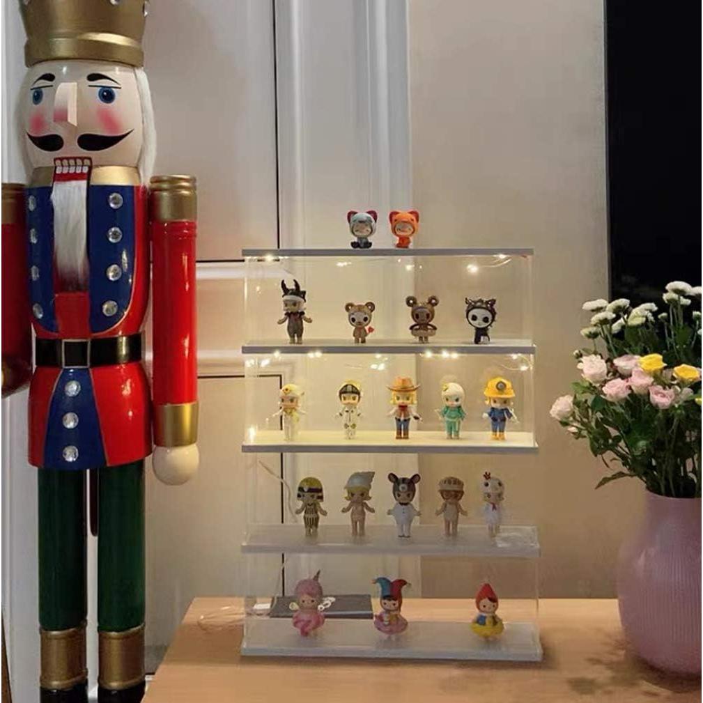 Estante de exhibición acrílico 2 niveles ELEpure 39.5x9.6cm