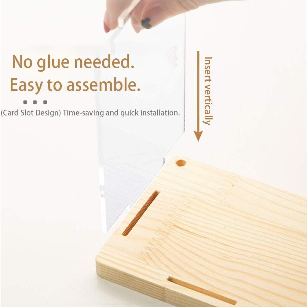 Estante de exhibición acrílico 2 niveles ELEpure 39.5x9.6cm