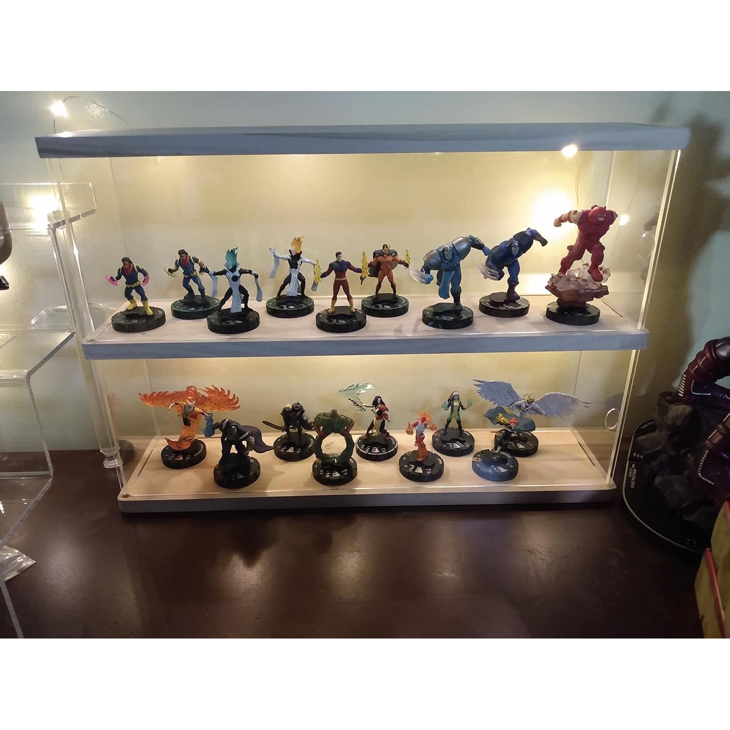 Estante de exhibición acrílico 2 niveles ELEpure 39.5x9.6cm