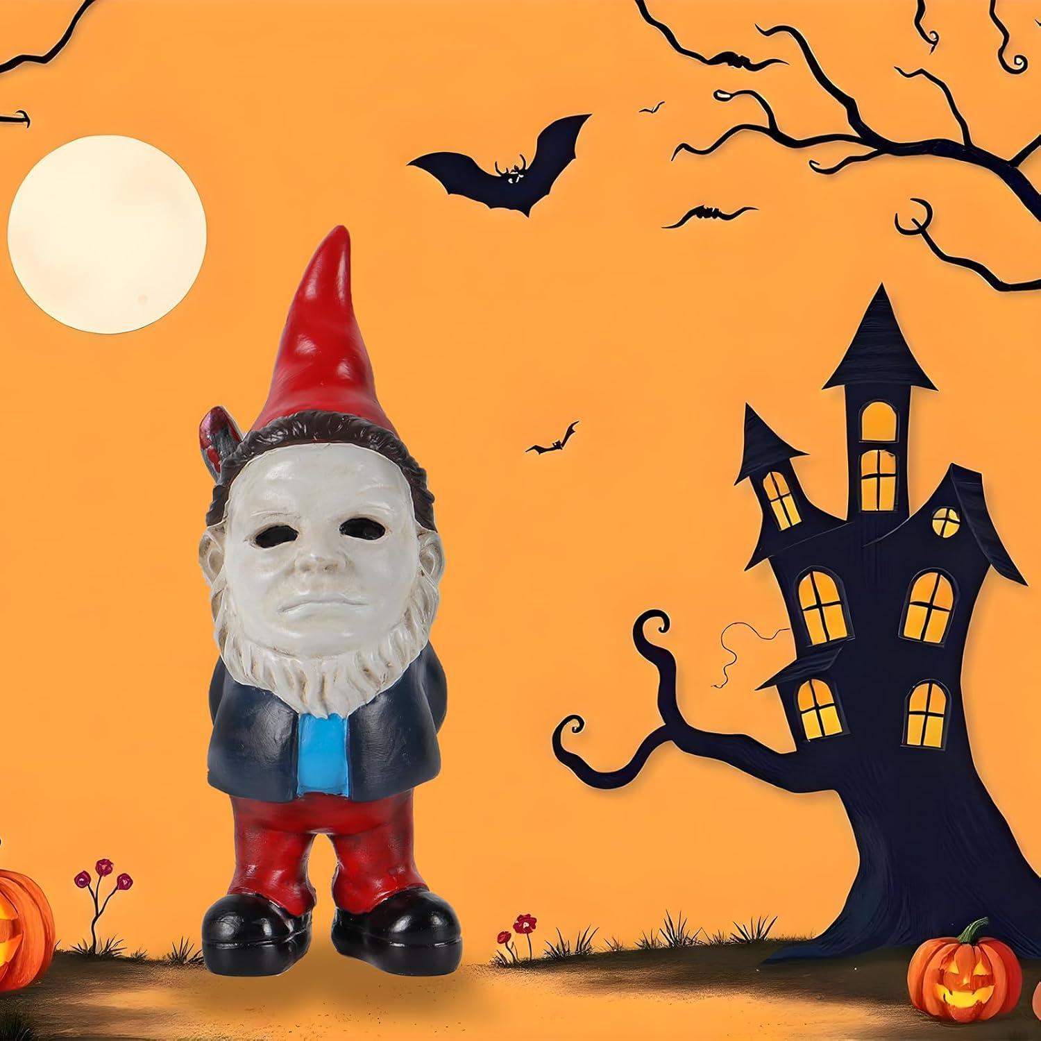 Estatua de Jardín Gnomo de Halloween SPINNDO 15.24 cm