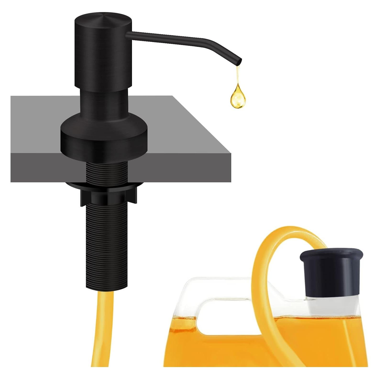 Dispensador de Jabón para Fregadero Iziolor Negro 1.2m