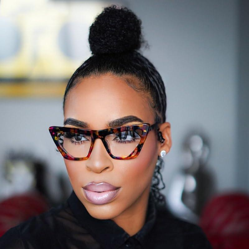 Gafas Cateye VOOGLAM Azules Anti Fatiga Ocular para Mujeres