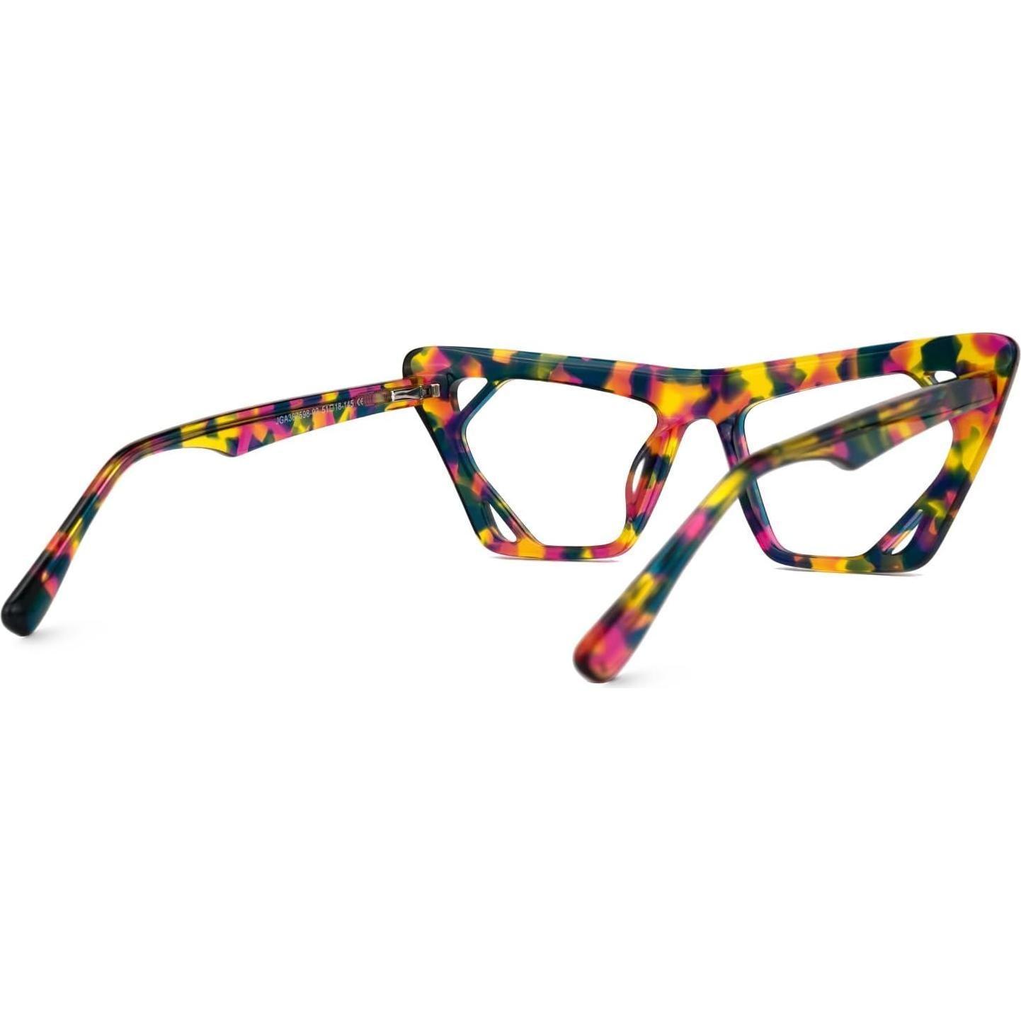 Gafas Cateye VOOGLAM Azules Anti Fatiga Ocular para Mujeres