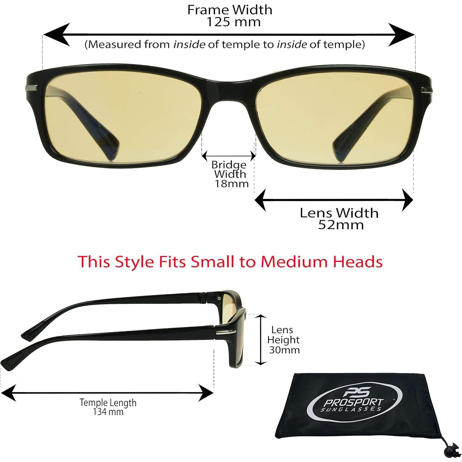 Gafas proSPORT Bloqueadoras de Luz Azul Anti Fatiga 1.0x