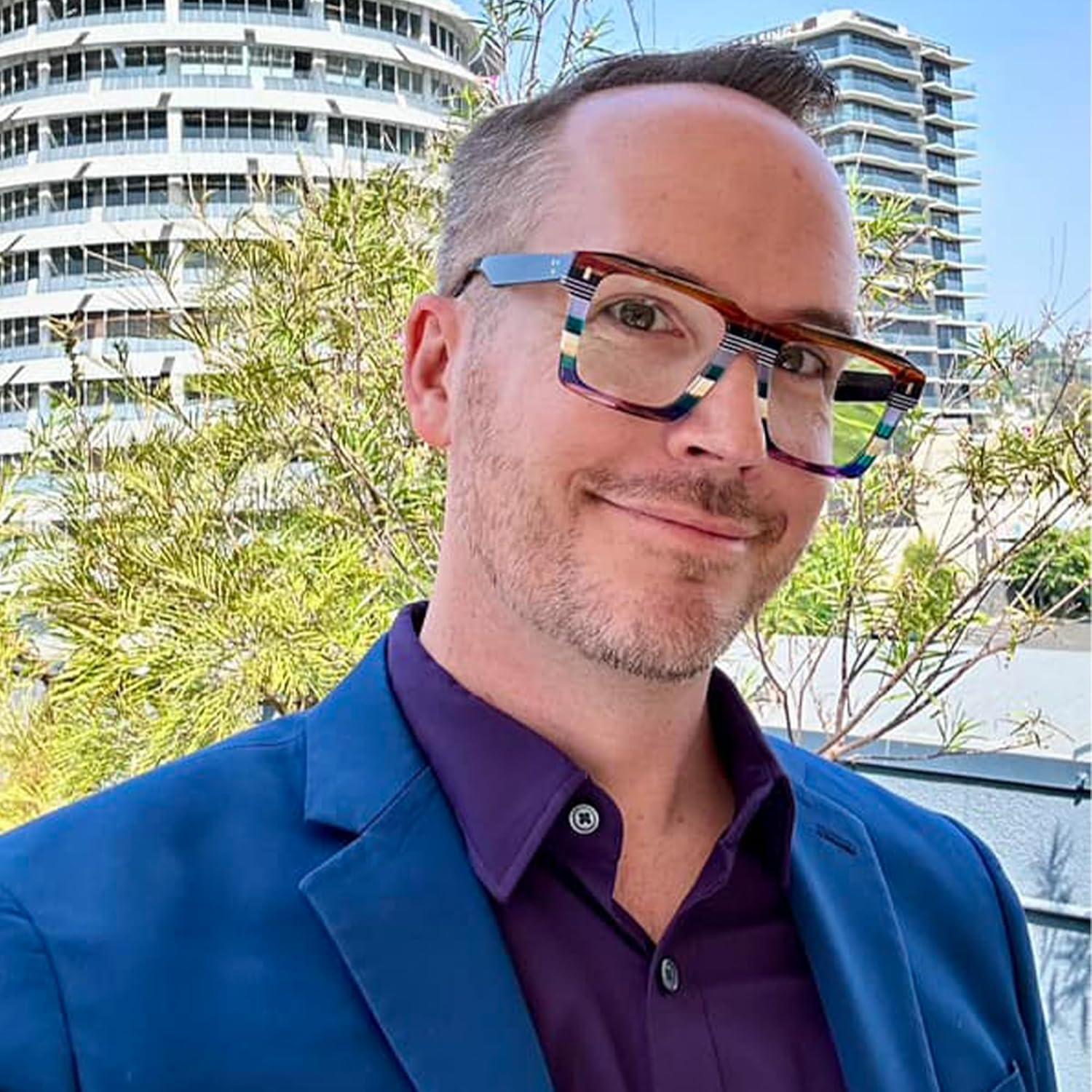 Montura de Gafas Cuadradas Zeelool ZJGA634947 para Hombres