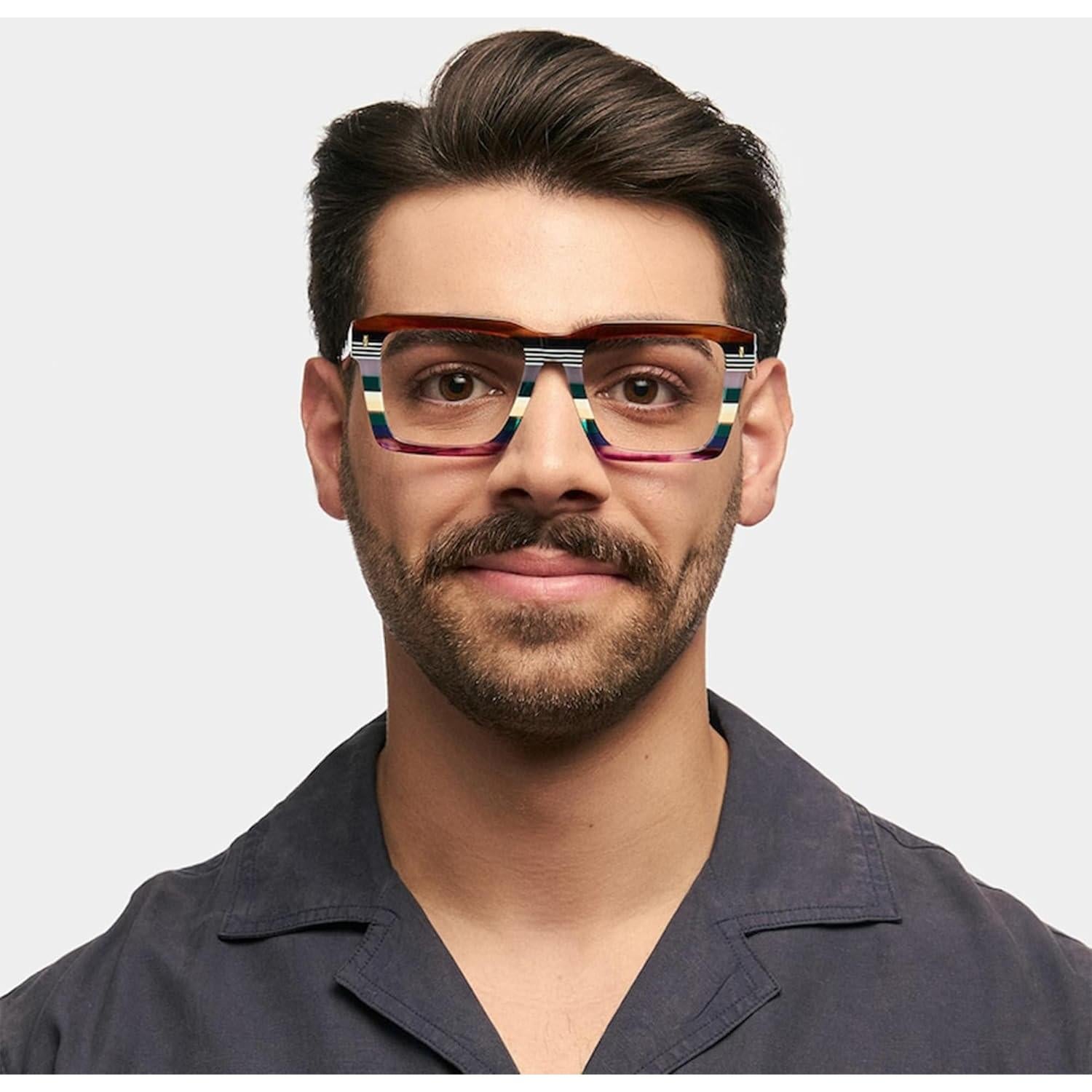 Montura de Gafas Cuadradas Zeelool ZJGA634947 para Hombres