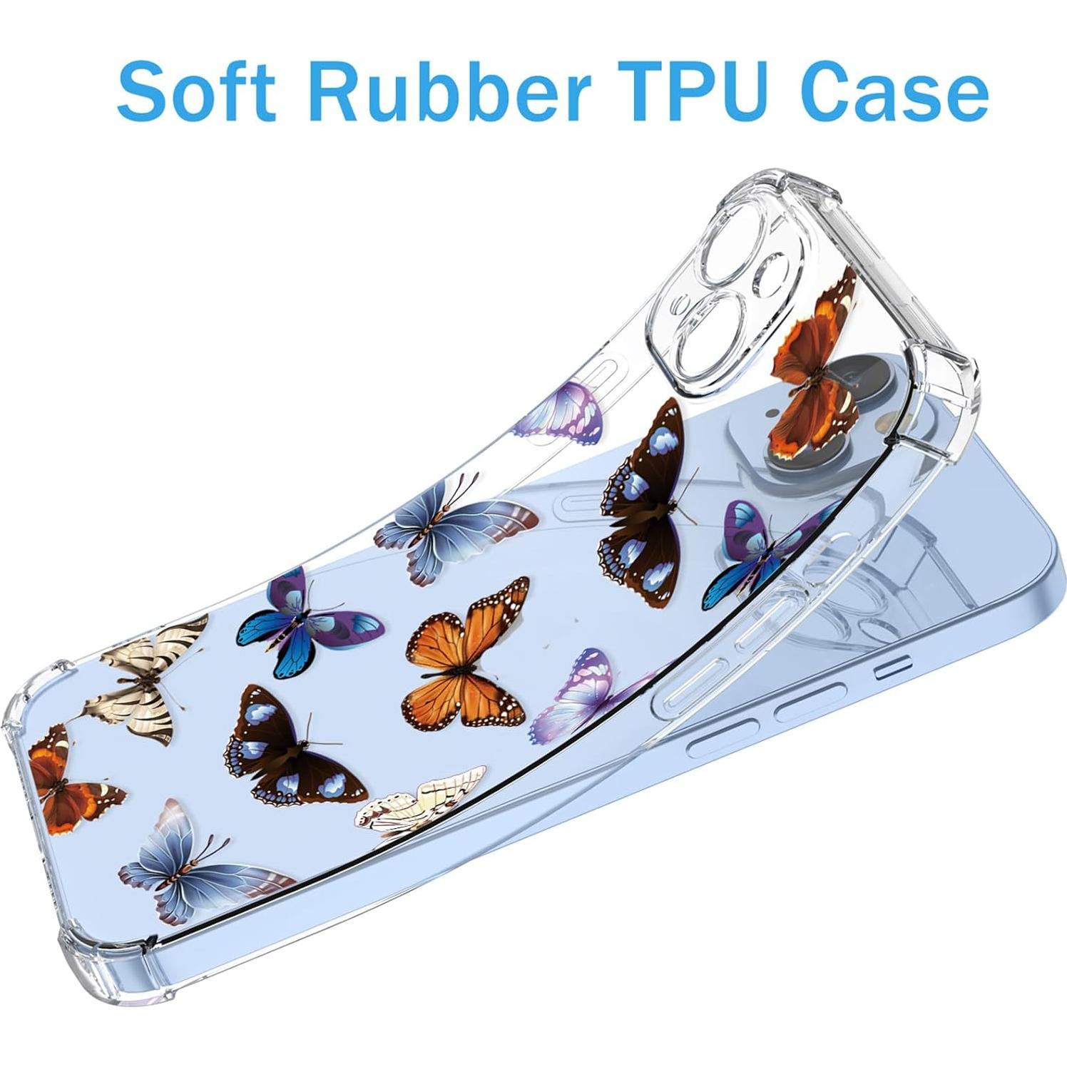 Funda TPU Google Pixel 8 con Patrón Flores y Mariposas