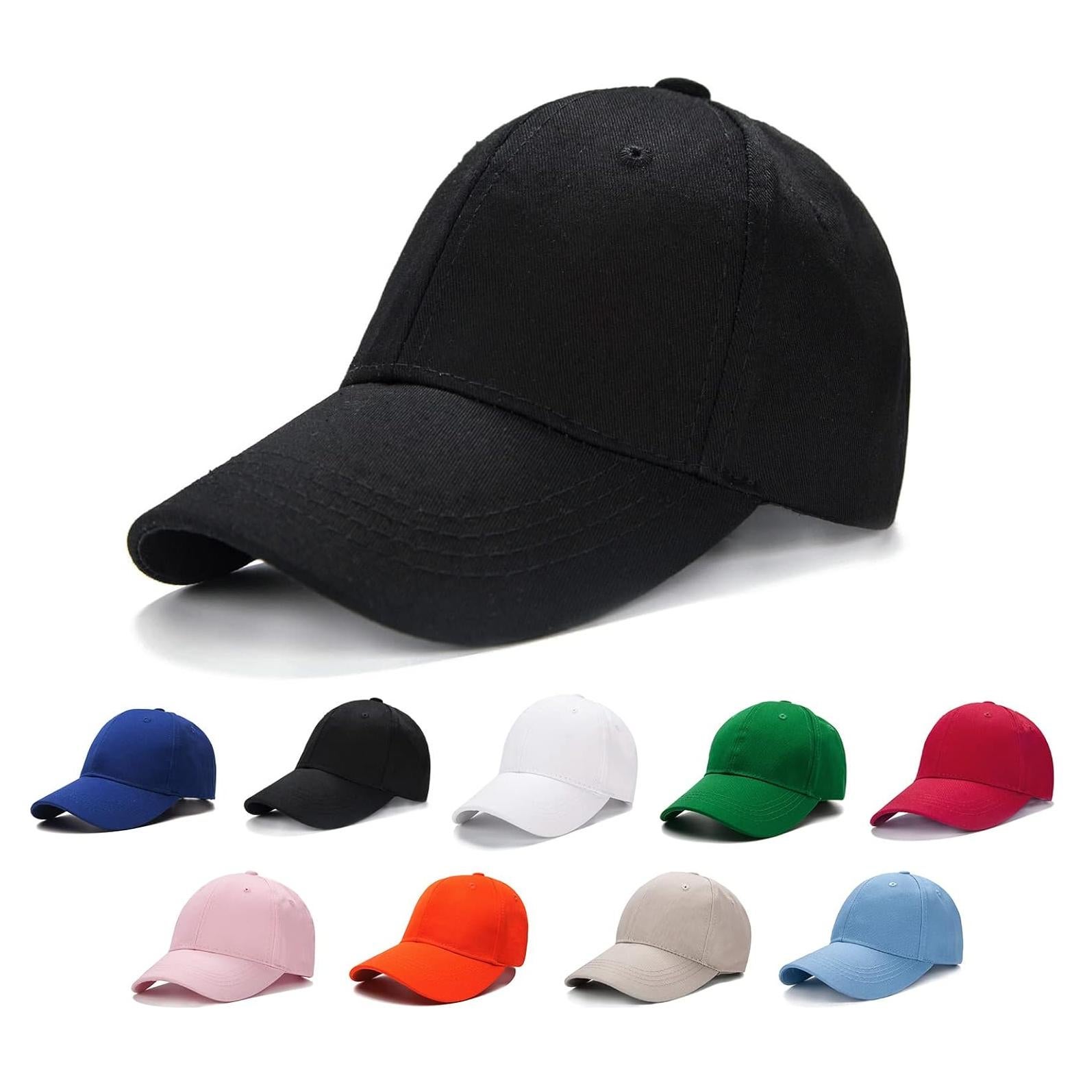 Gorra de béisbol Edoneery para niños 3-8 años color negro