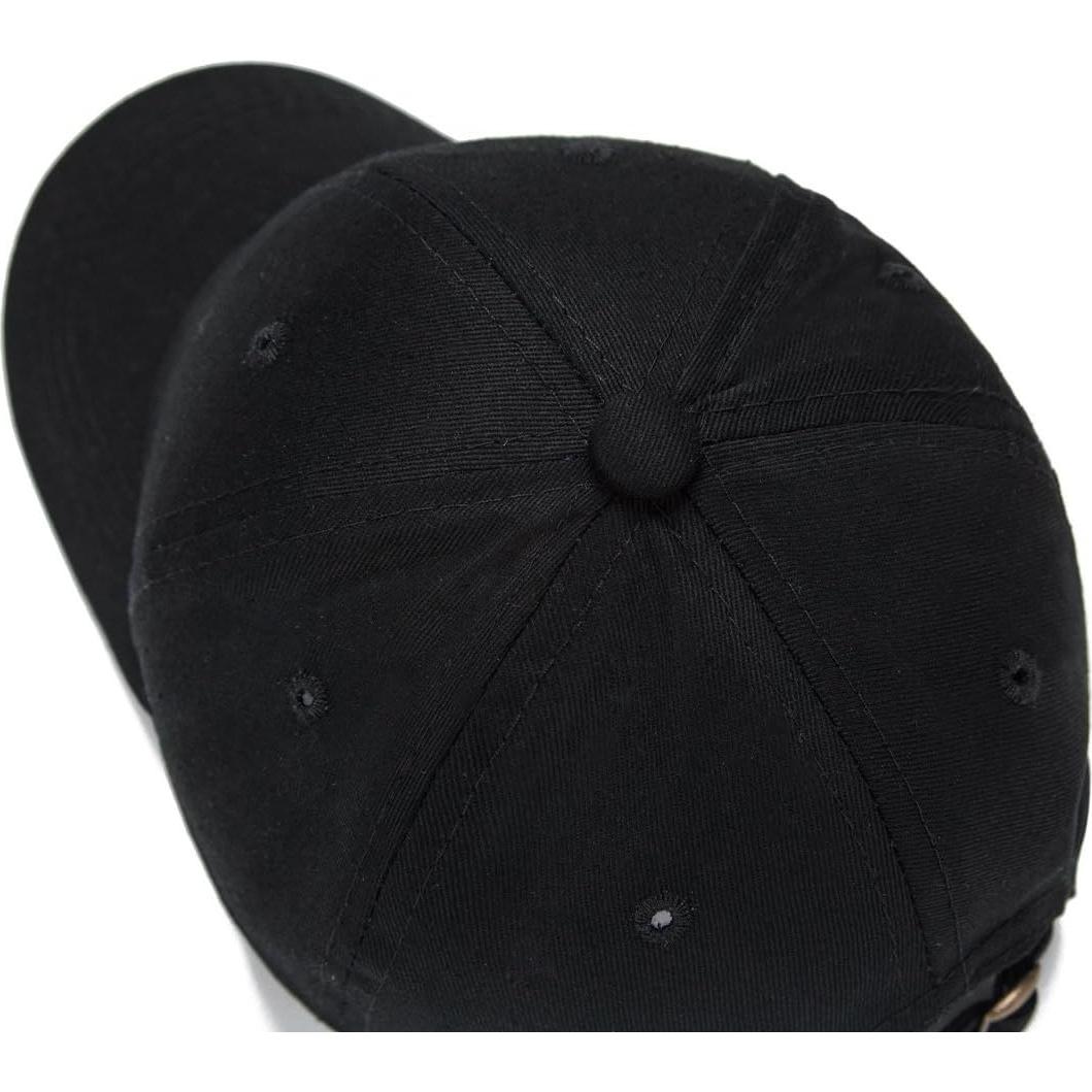Gorra de béisbol Edoneery para niños 3-8 años color negro
