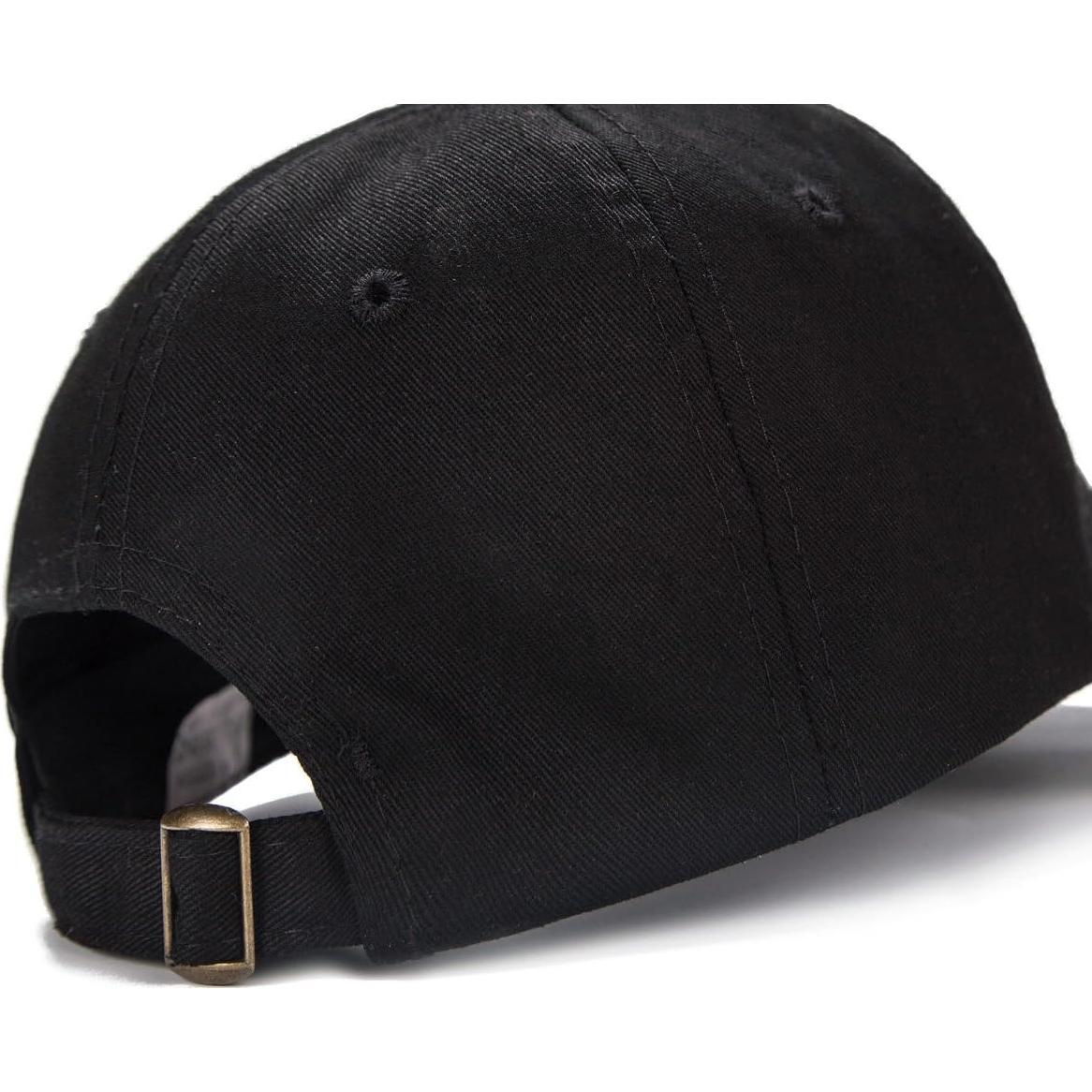 Gorra de béisbol Edoneery para niños 3-8 años color negro