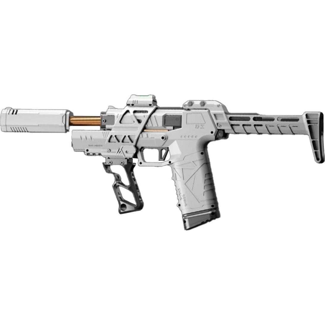 Blaster de Juguete Gecko 3.0+ PATAWF, Alcance 25m, Blanco