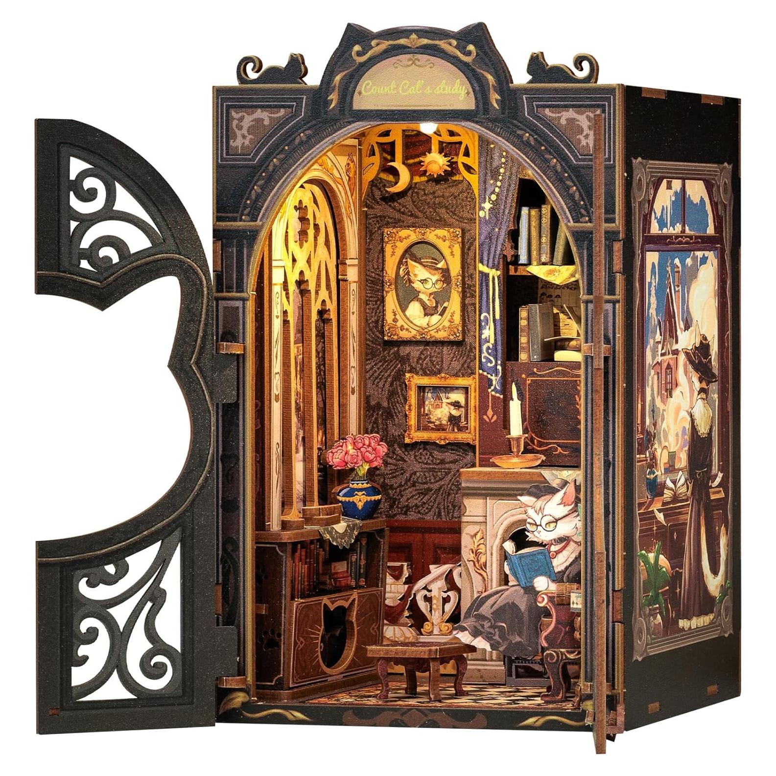 Kit de Rincón de Libros Cutefun - Estudio del Gato Contador