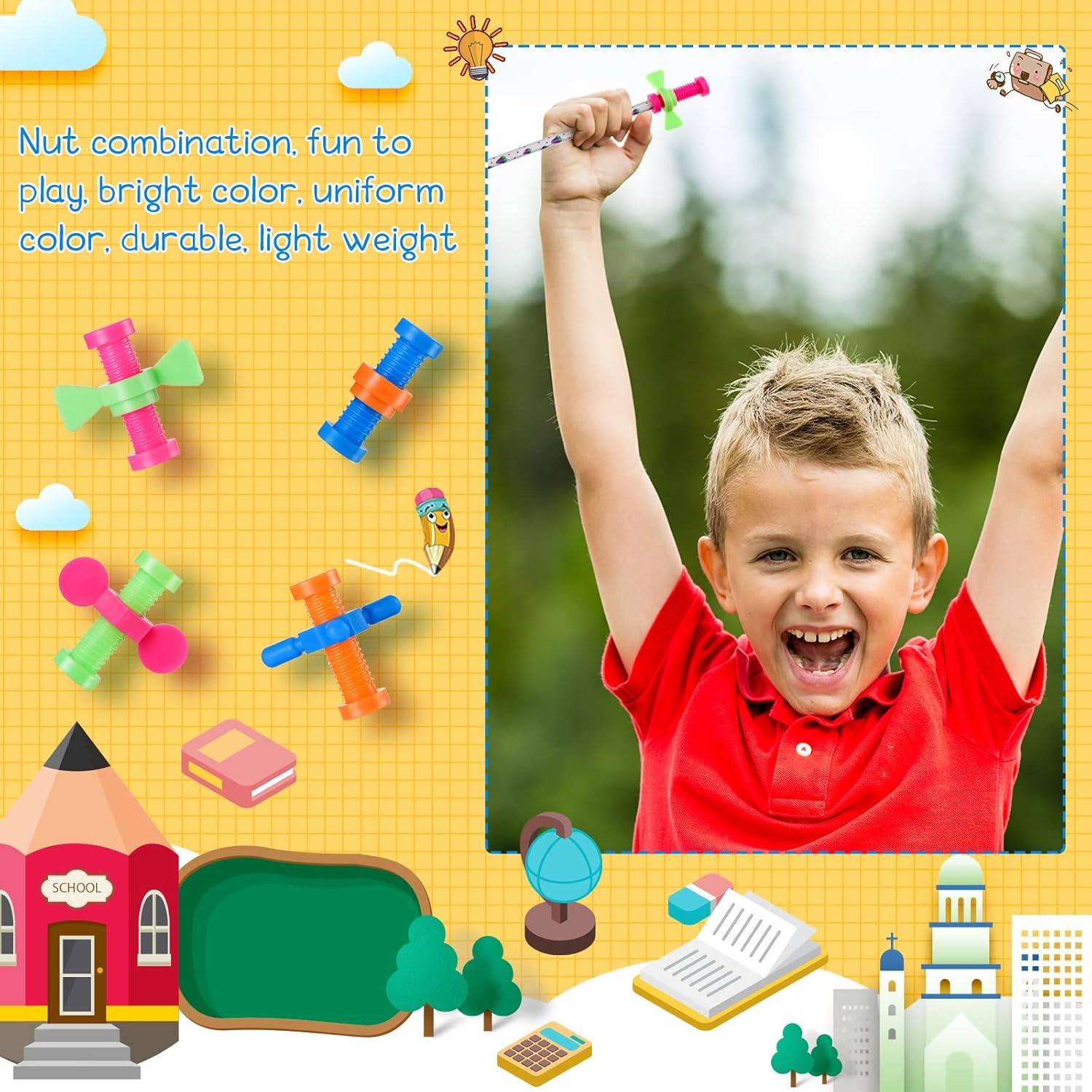 24 Piezas Adornos Antiestrés para Lápiz Zhanmai Coloridos