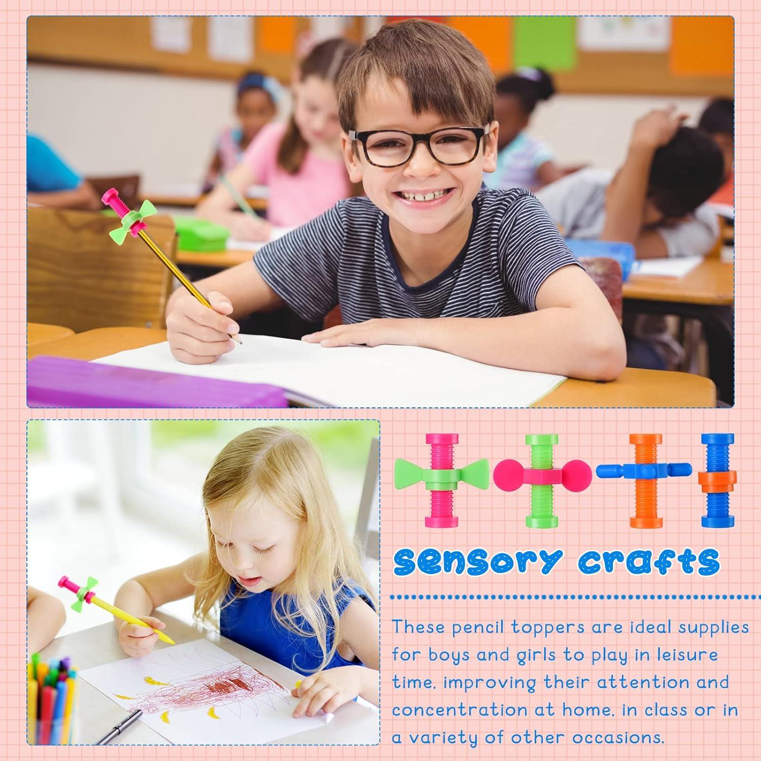 24 Piezas Adornos Antiestrés para Lápiz Zhanmai Coloridos