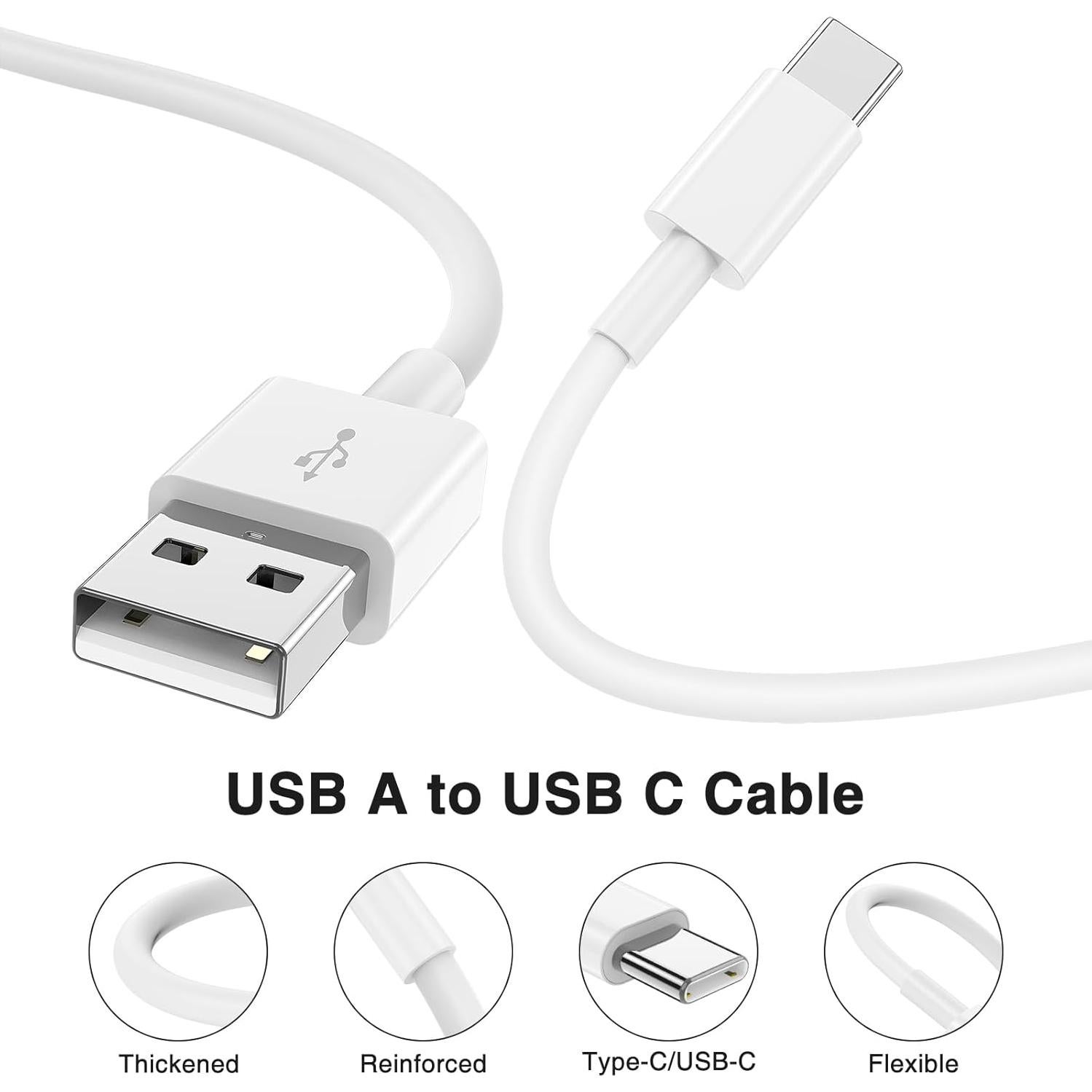 Cable Carplay USB A a C Kitminun 0.91m 2Pack Carga Rápida