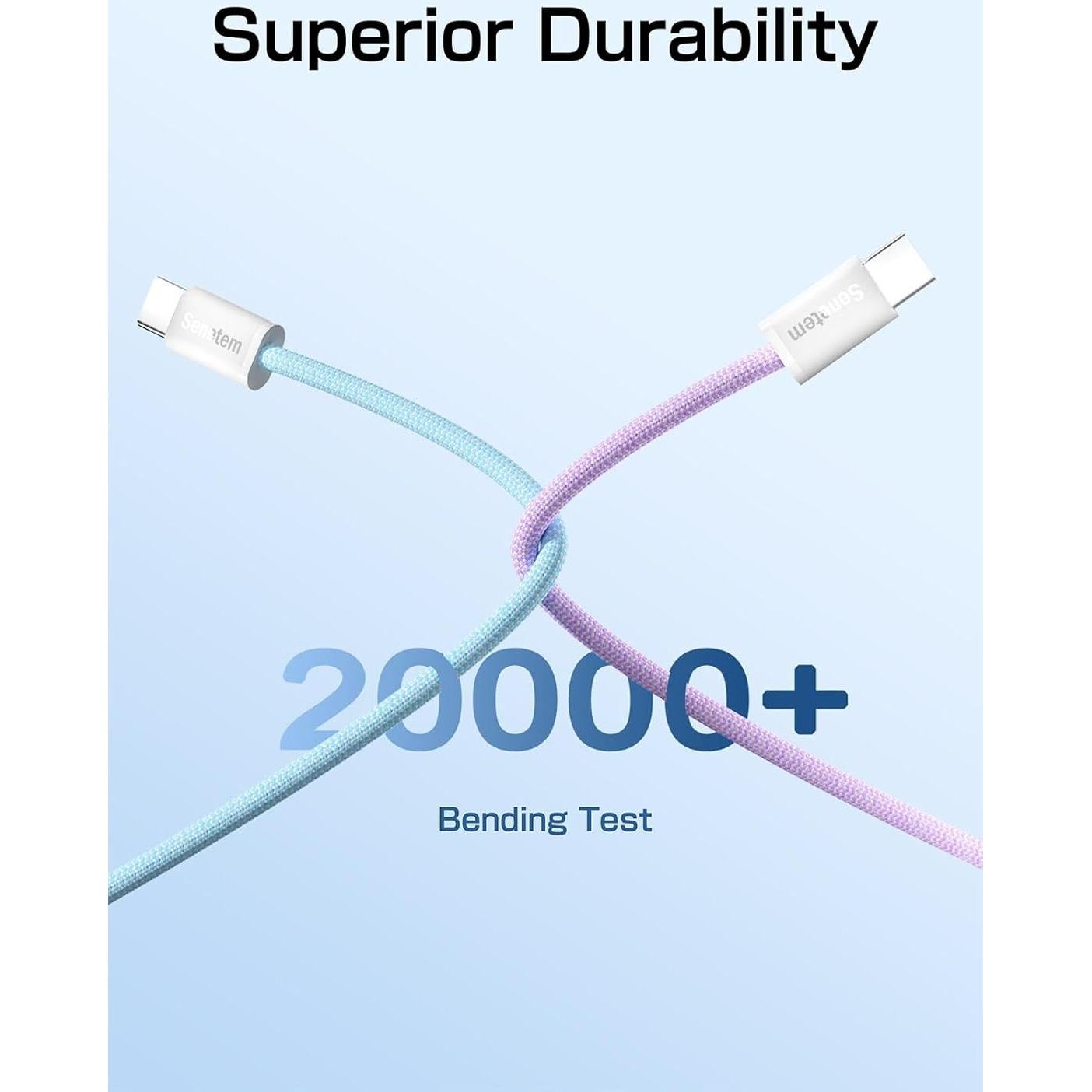 Cable USB C Senetem 3 Pack 0.91m Carga Rápida 3A