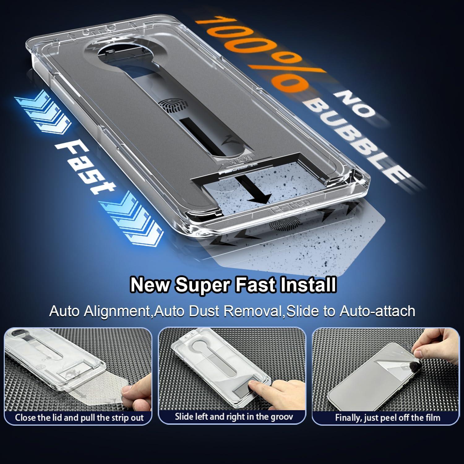 Protector de Pantalla de Vidrio OneFish para iPhone 16 9H