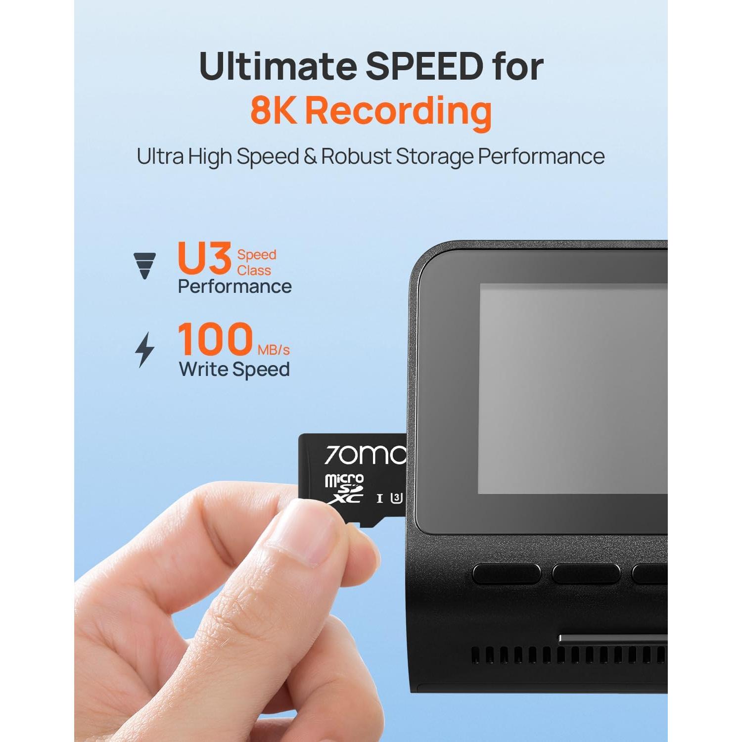 Tarjeta Micro SD 70mai 256GB UHS-I 100MB/s a prueba de agua